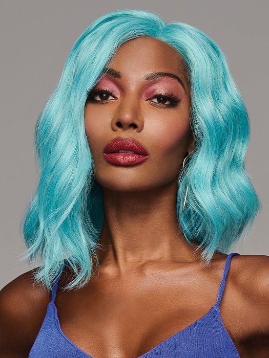 Blue Babe | Synthetic Lace Front Wig (Mono Part) - Grocery