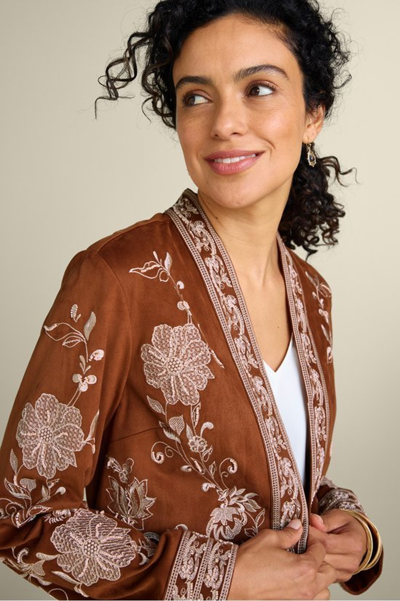 Marienne Faux Suede Jacket - Soft Surroundings Outlet