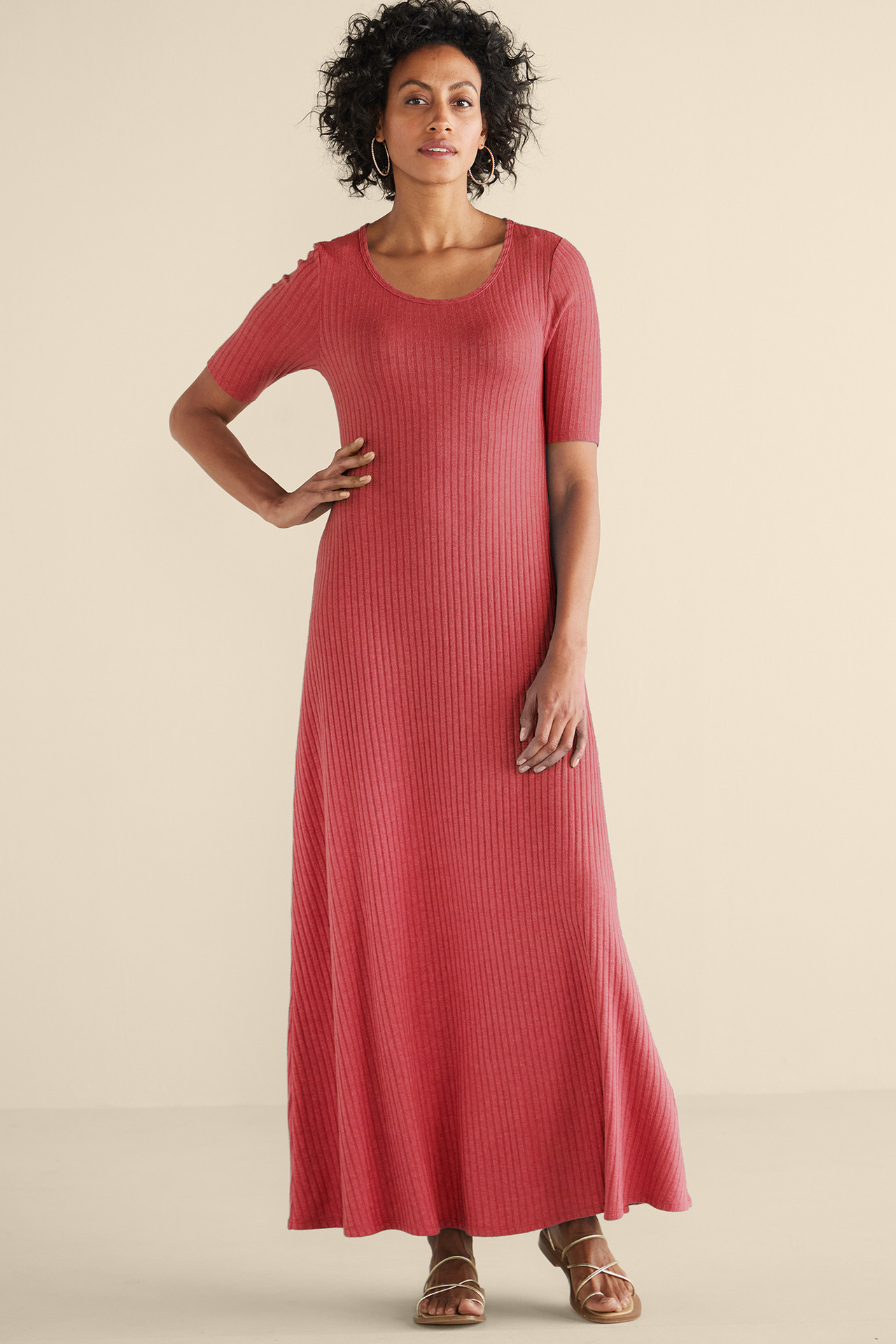 Textured Short Sleeve Santiago Dress - Soft Surroundings Outlet