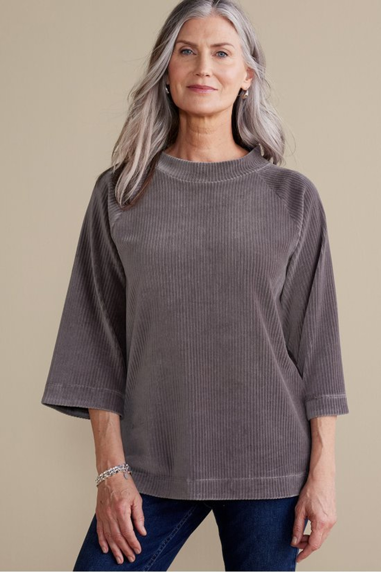Samina Corduroy Pullover - Soft Surroundings Outlet