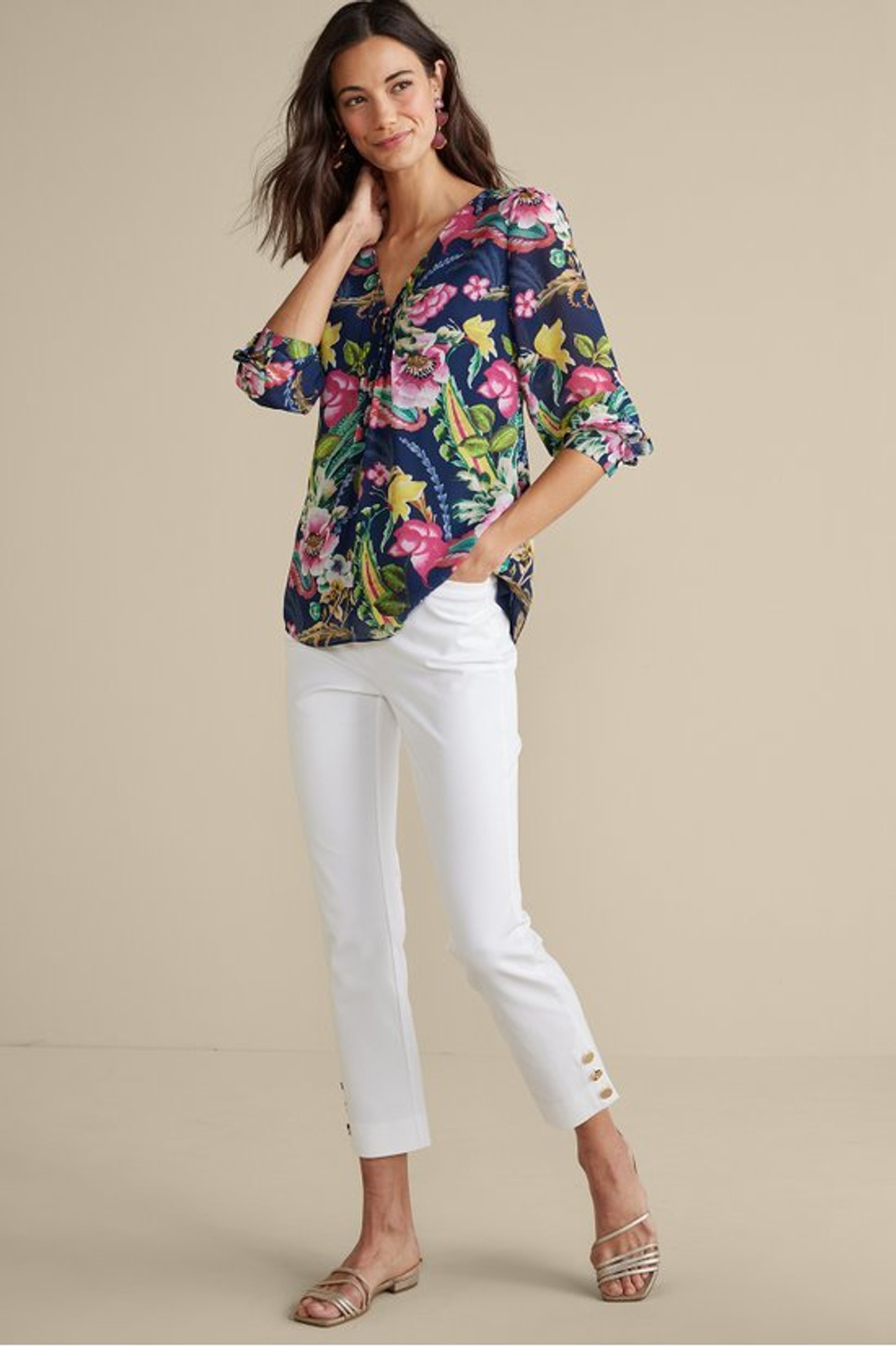 Samantha Georgette Top - Soft Surroundings Outlet