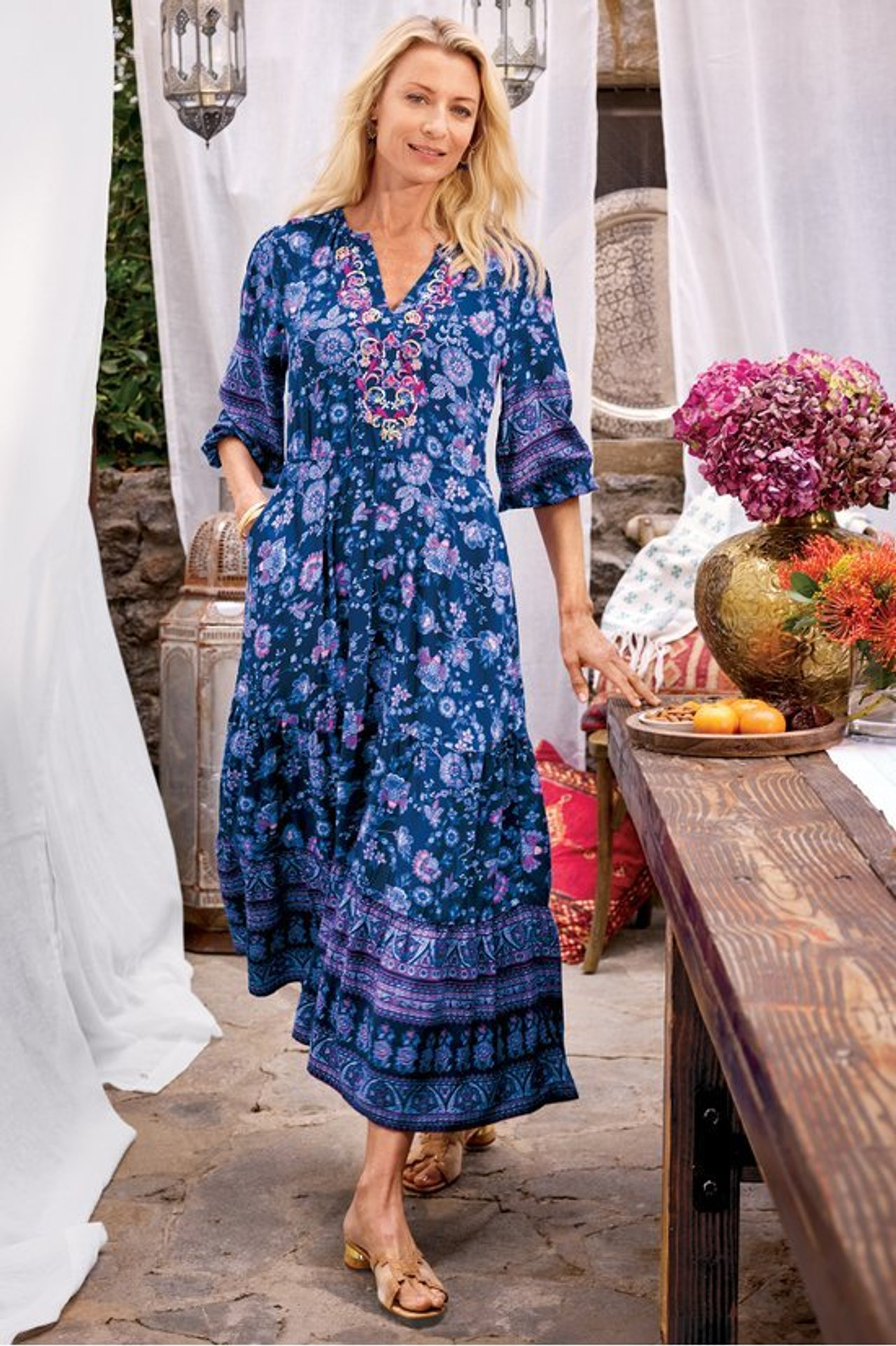 Jordana Midi Dress - Soft Surroundings Outlet