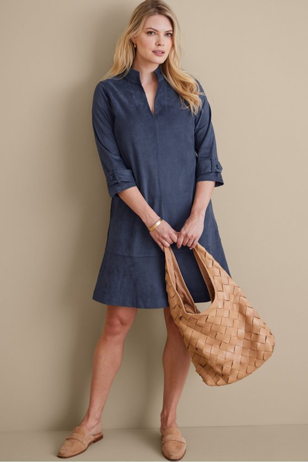 Rani Faux Suede Dress - Soft Surroundings Outlet