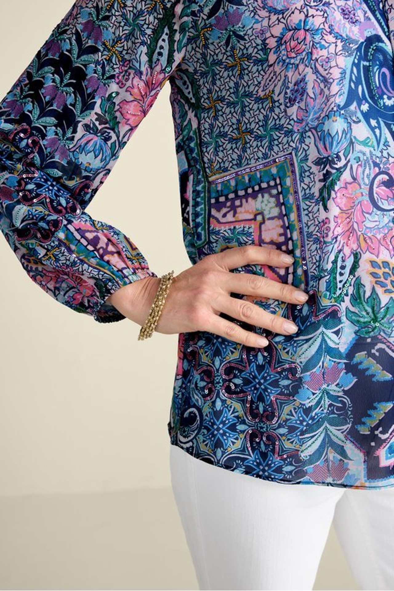 Maisie Long Sleeve Top - Soft Surroundings Outlet