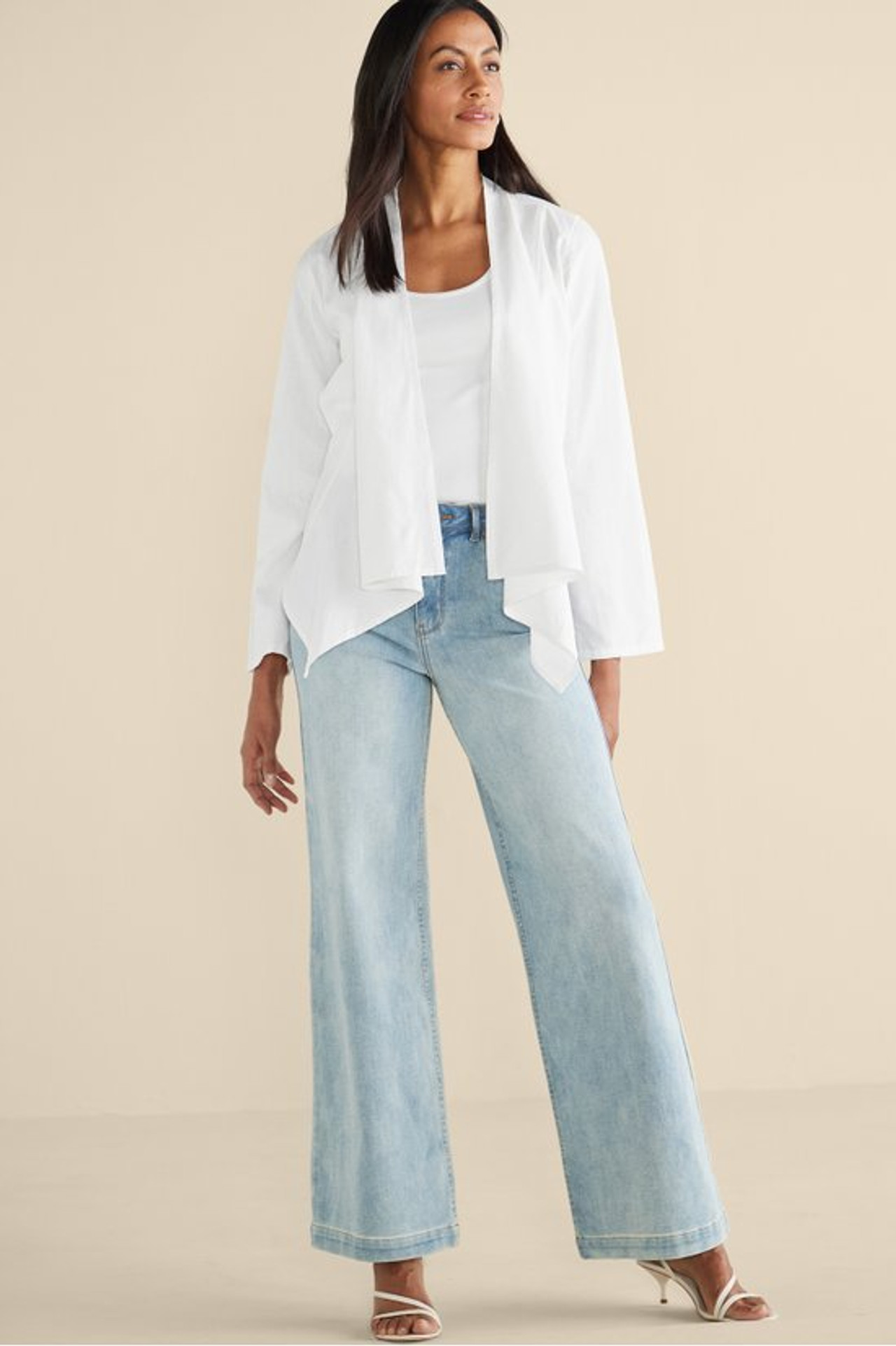 Alicante Linen Blend Topper - Soft Surroundings Outlet