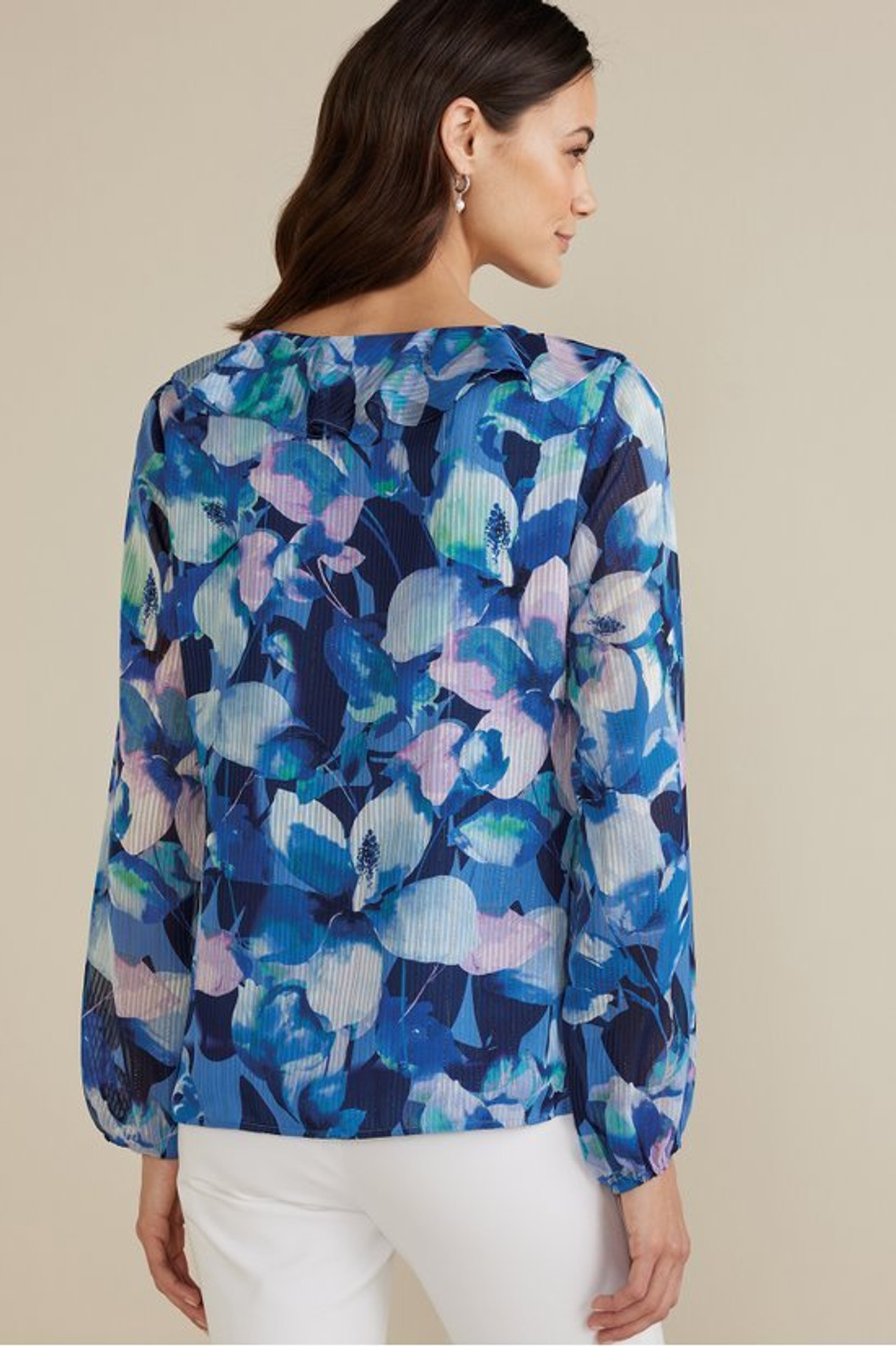 Xenia Ruffle Top - Soft Surroundings Outlet