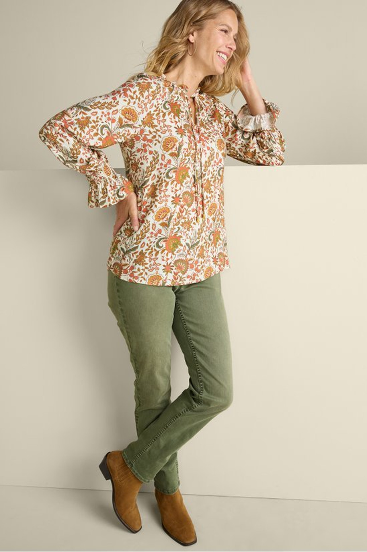 Asha Long Sleeve Top - Soft Surroundings Outlet