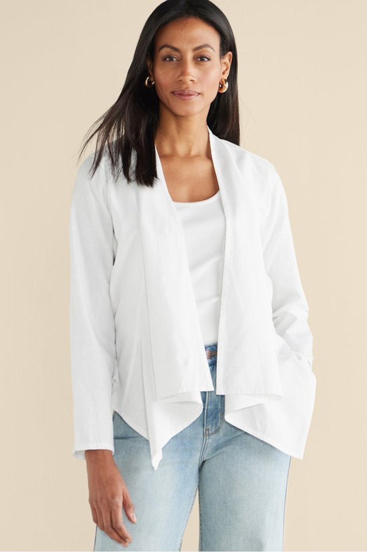 Alicante Linen Blend Topper - Soft Surroundings Outlet