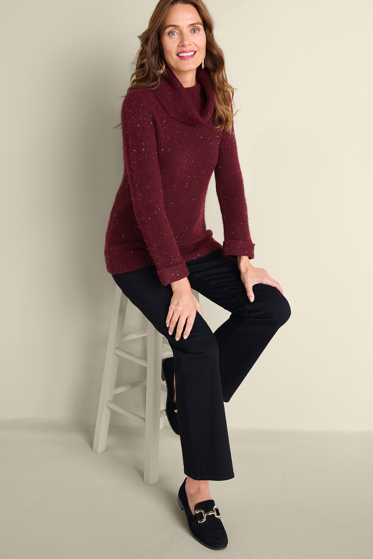 Linley Sequin Sweater - Soft Surroundings Outlet