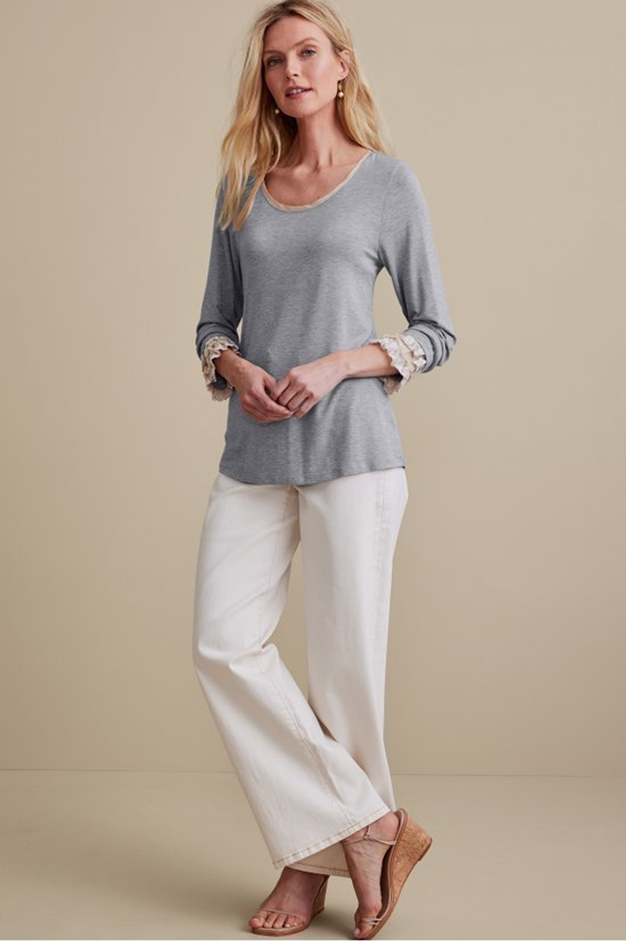 Ella Lace Top - Soft Surroundings Outlet