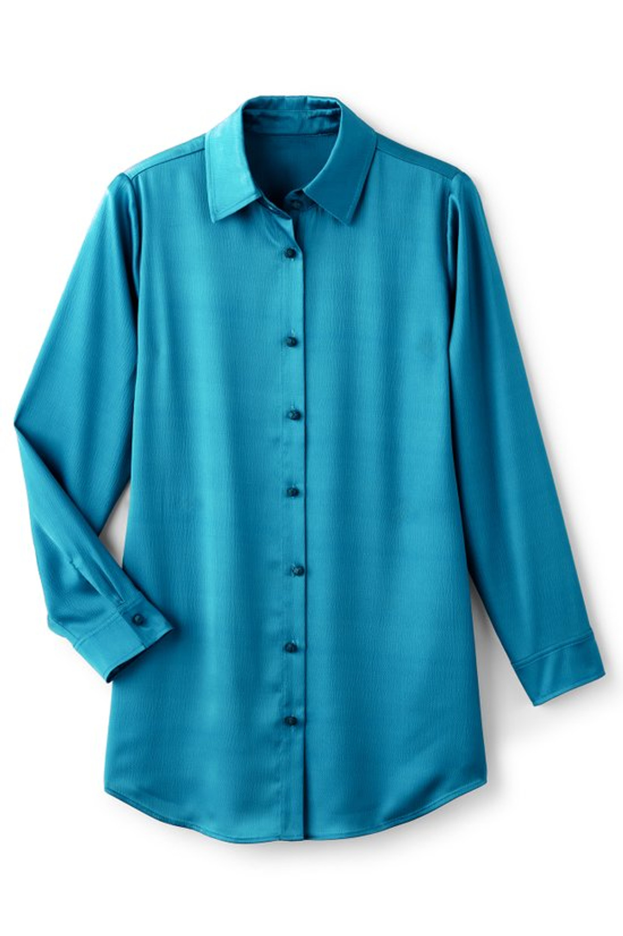 Satin Boyfriend Shirt - Soft Surroundings Outlet