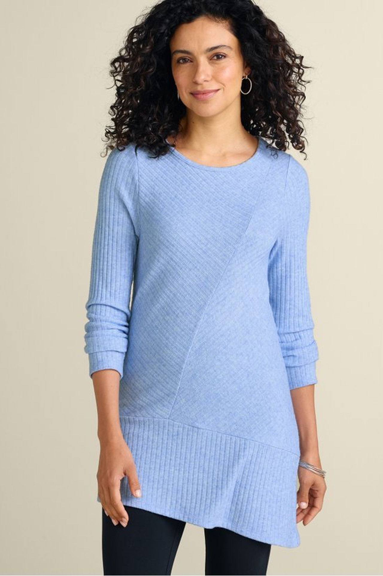 Textured Asymmetrical Tunic - Soft Surroundings Outlet