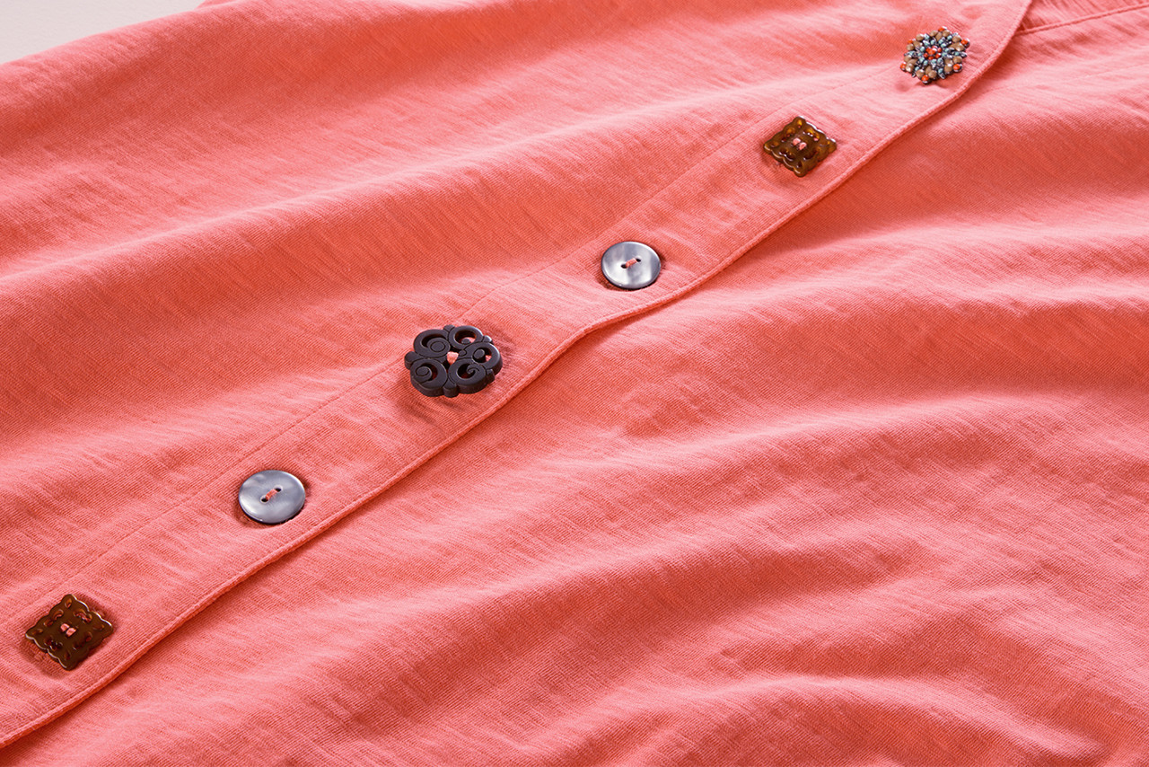 Danielle Button Dress - Soft Surroundings Outlet