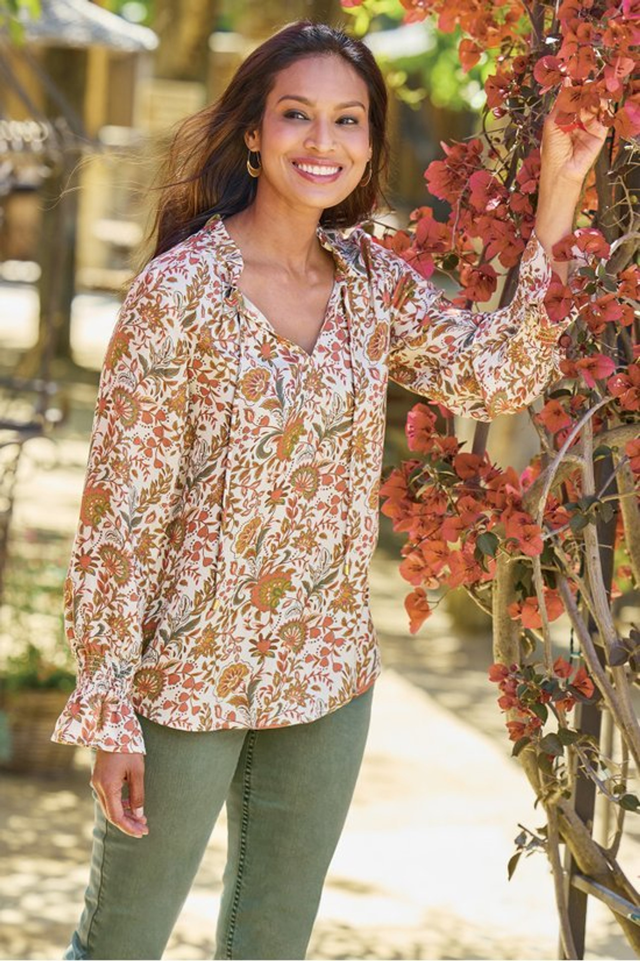 Asha Long Sleeve Top - Soft Surroundings Outlet