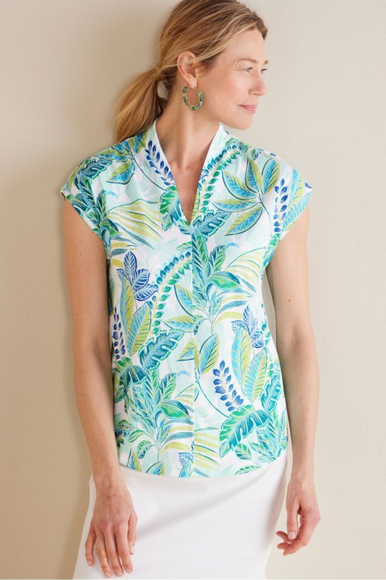 Twilight Luau Printed Tunic - Soft Surroundings Outlet