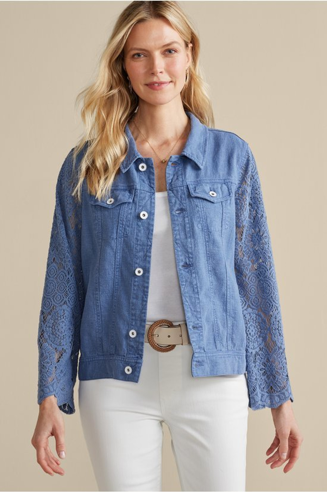 Varese Linen Blend Jacket - Soft Surroundings Outlet