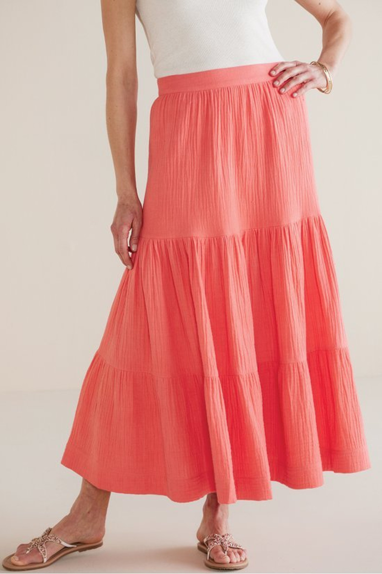 Ruari Gauze Maxi Skirt - Soft Surroundings Outlet