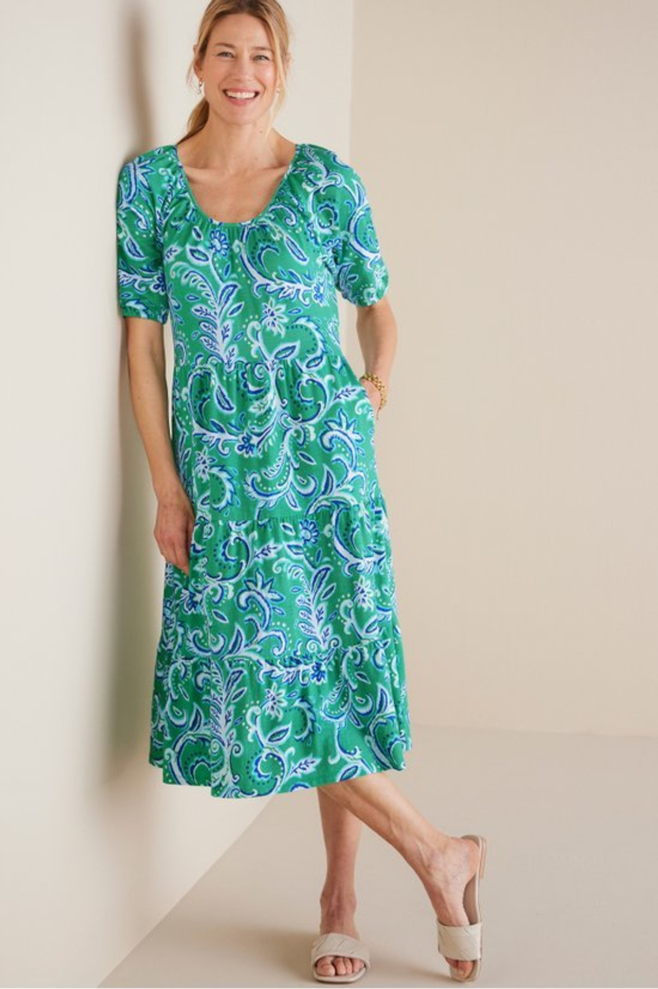 Ilana Midi Dress - Soft Surroundings Outlet