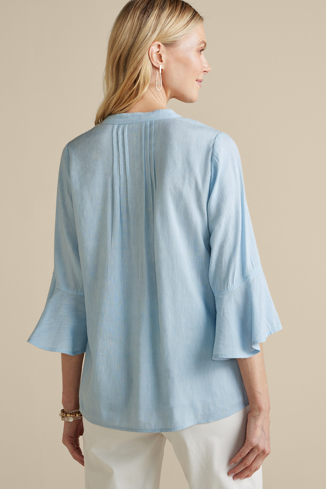 Raisa Linen Blend Top - Soft Surroundings Outlet