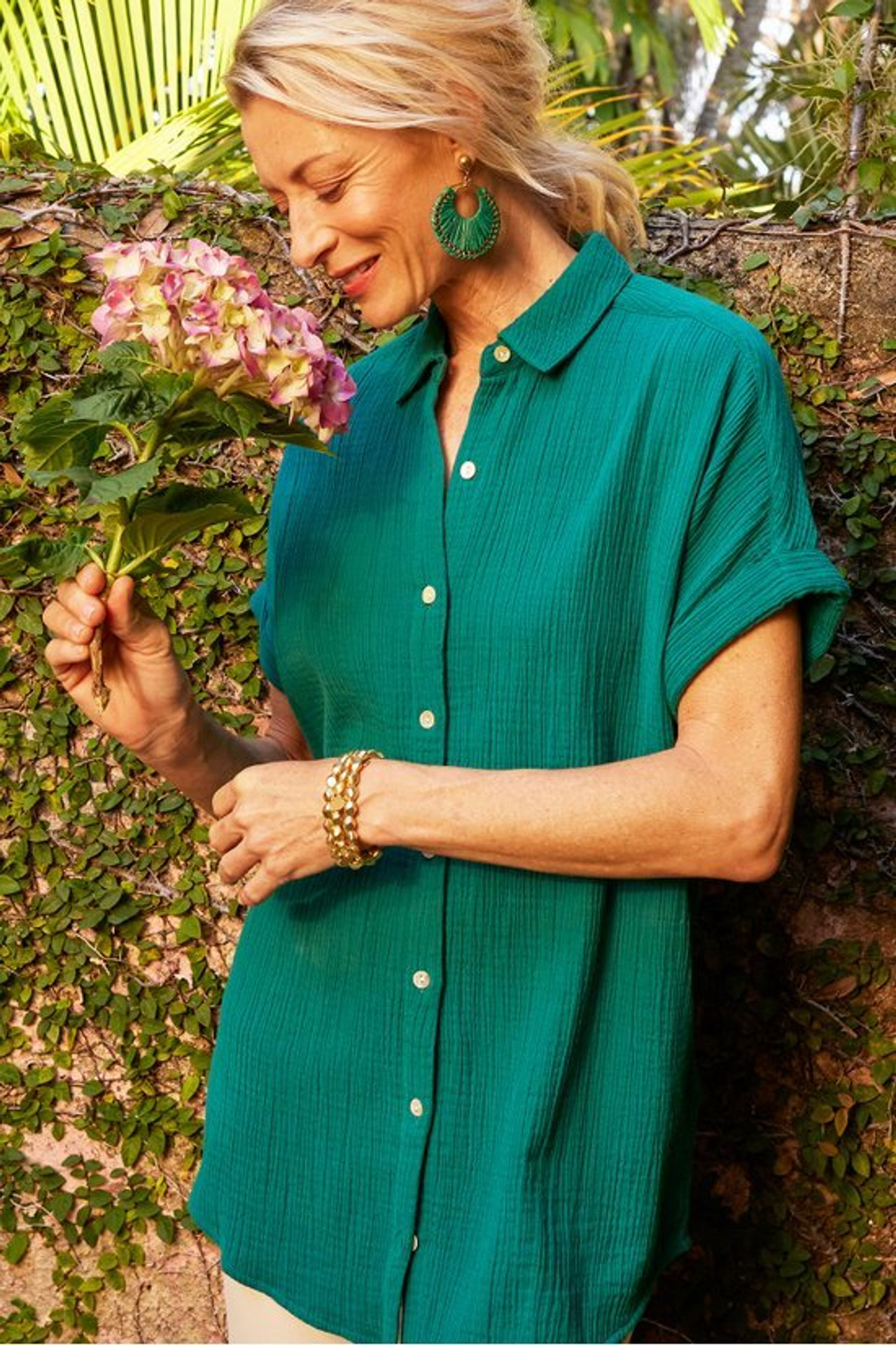 Je Veux Gauze Top - Soft Surroundings Outlet