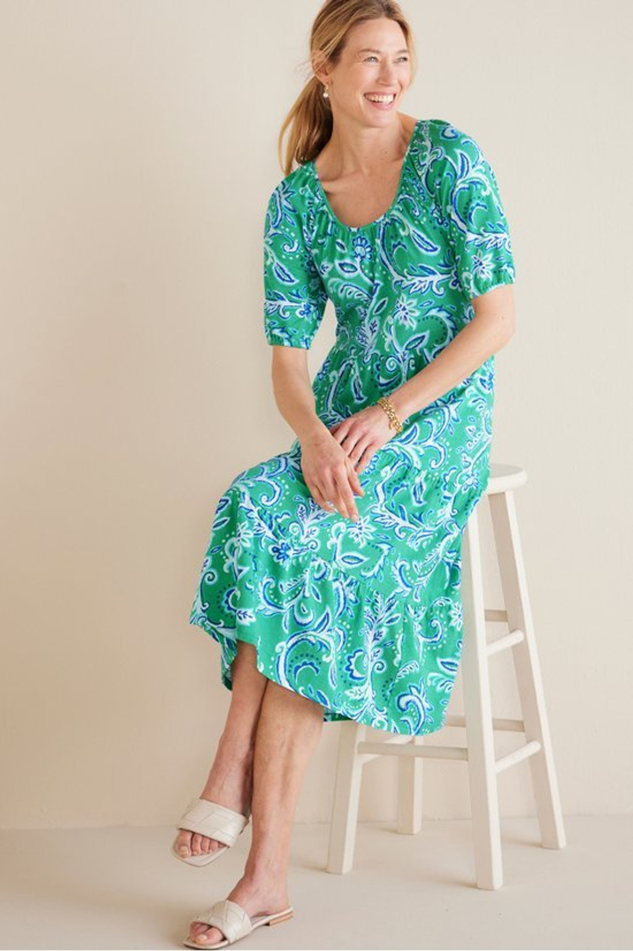 Ilana Midi Dress - Soft Surroundings Outlet