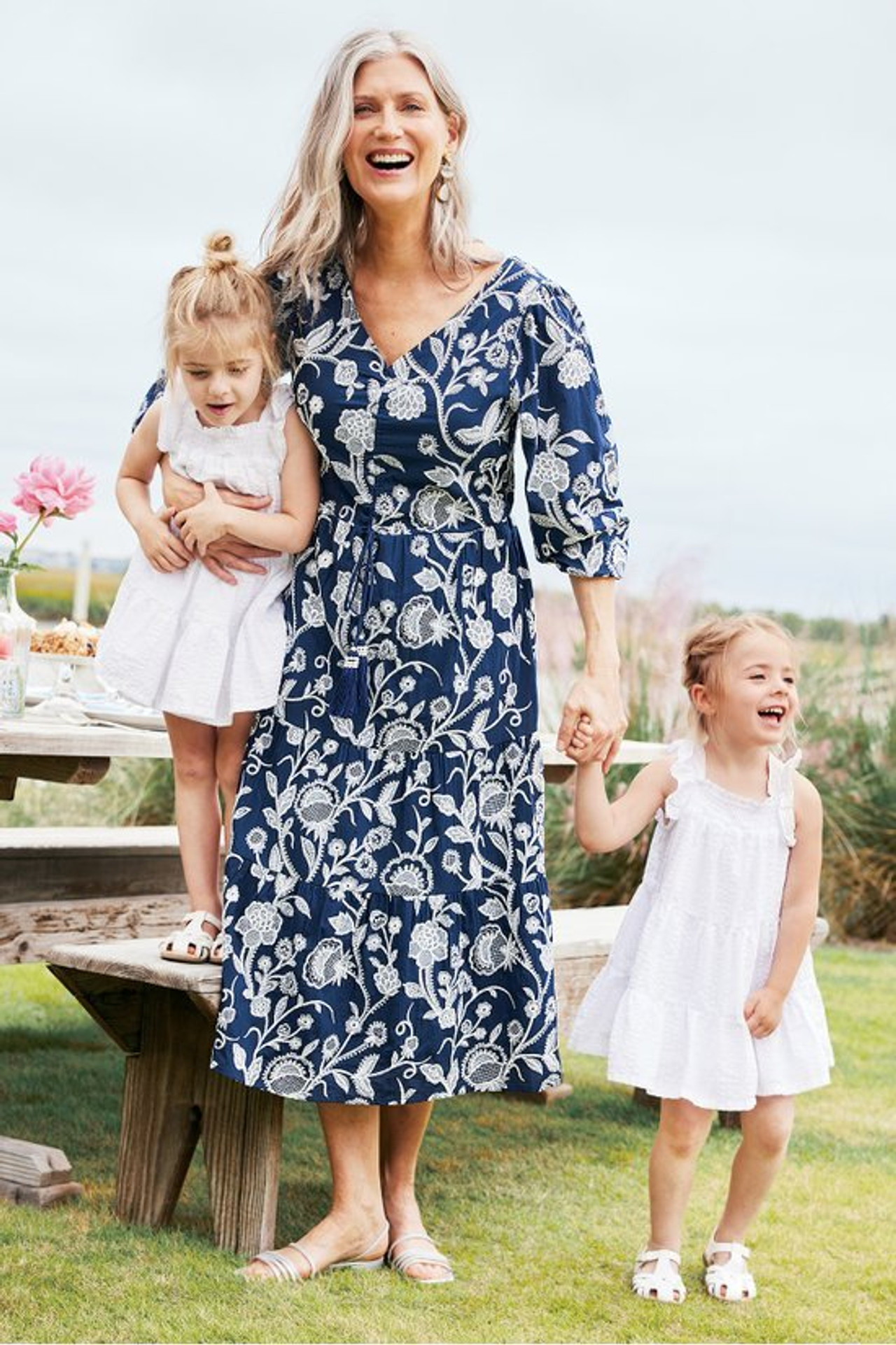 Tilda Embroidered Midi Dress - Soft Surroundings Outlet