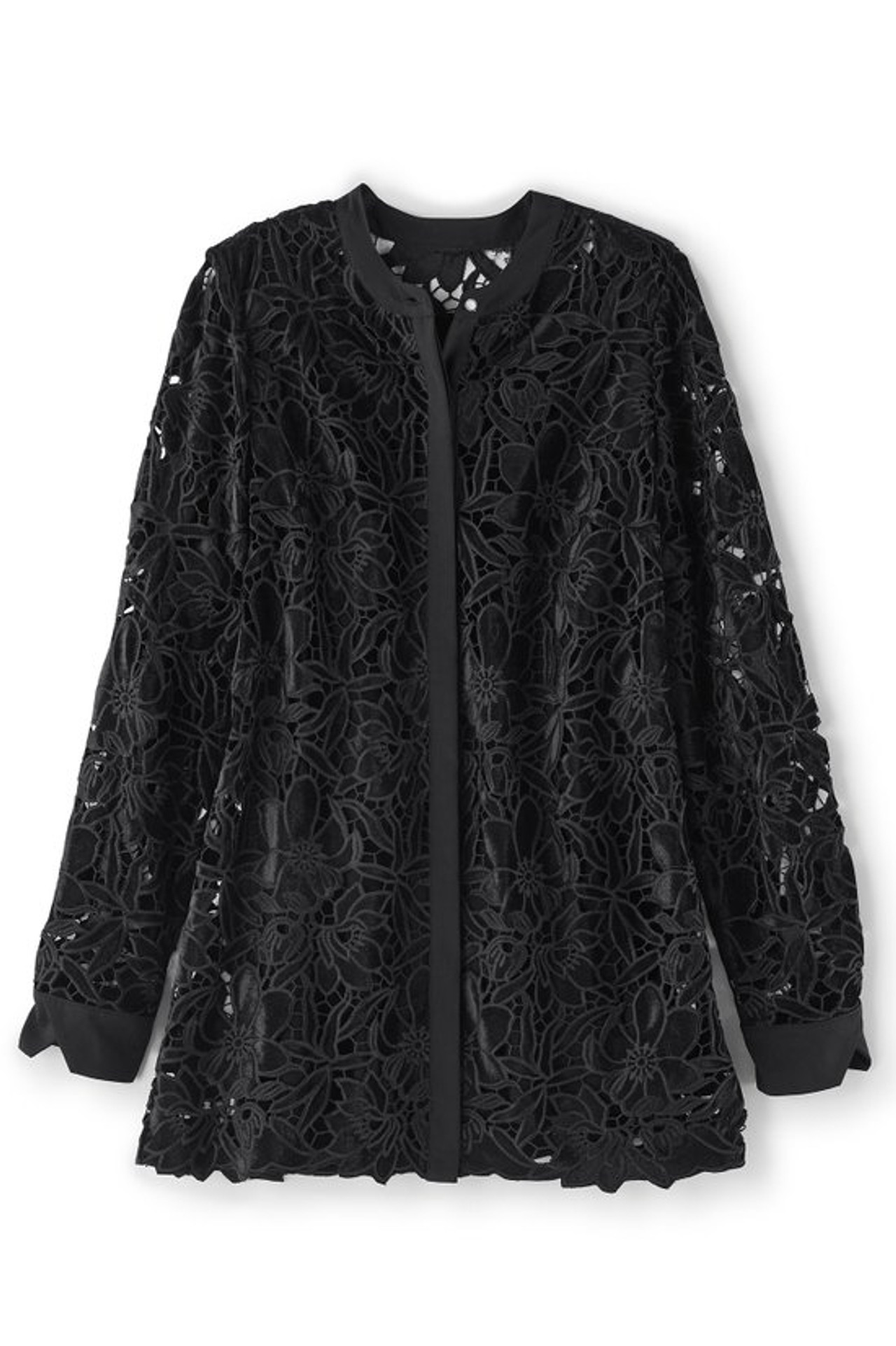 Candace Velvet Lace Tunic - Soft Surroundings Outlet