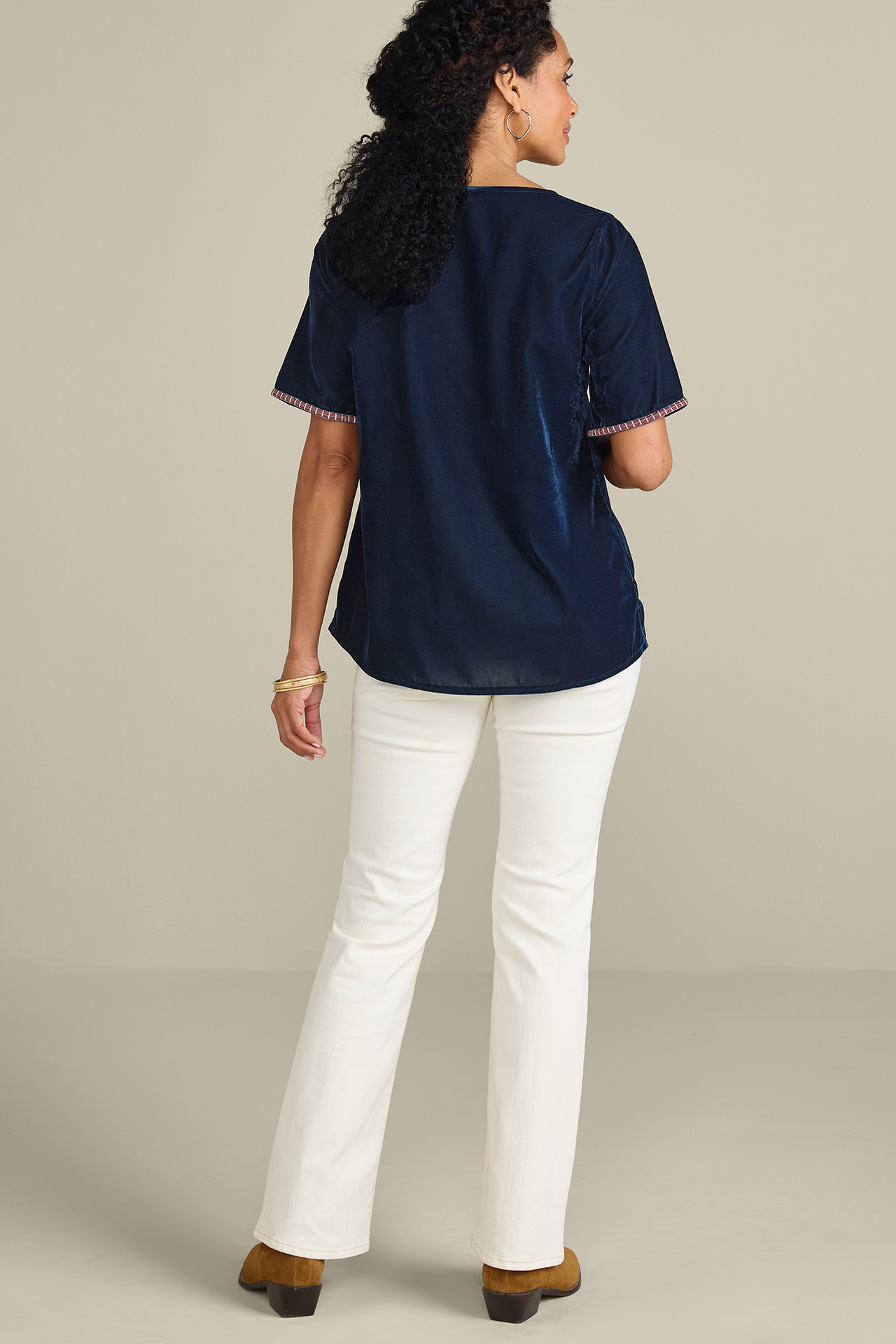 Lilian Velvet Top - Soft Surroundings Outlet