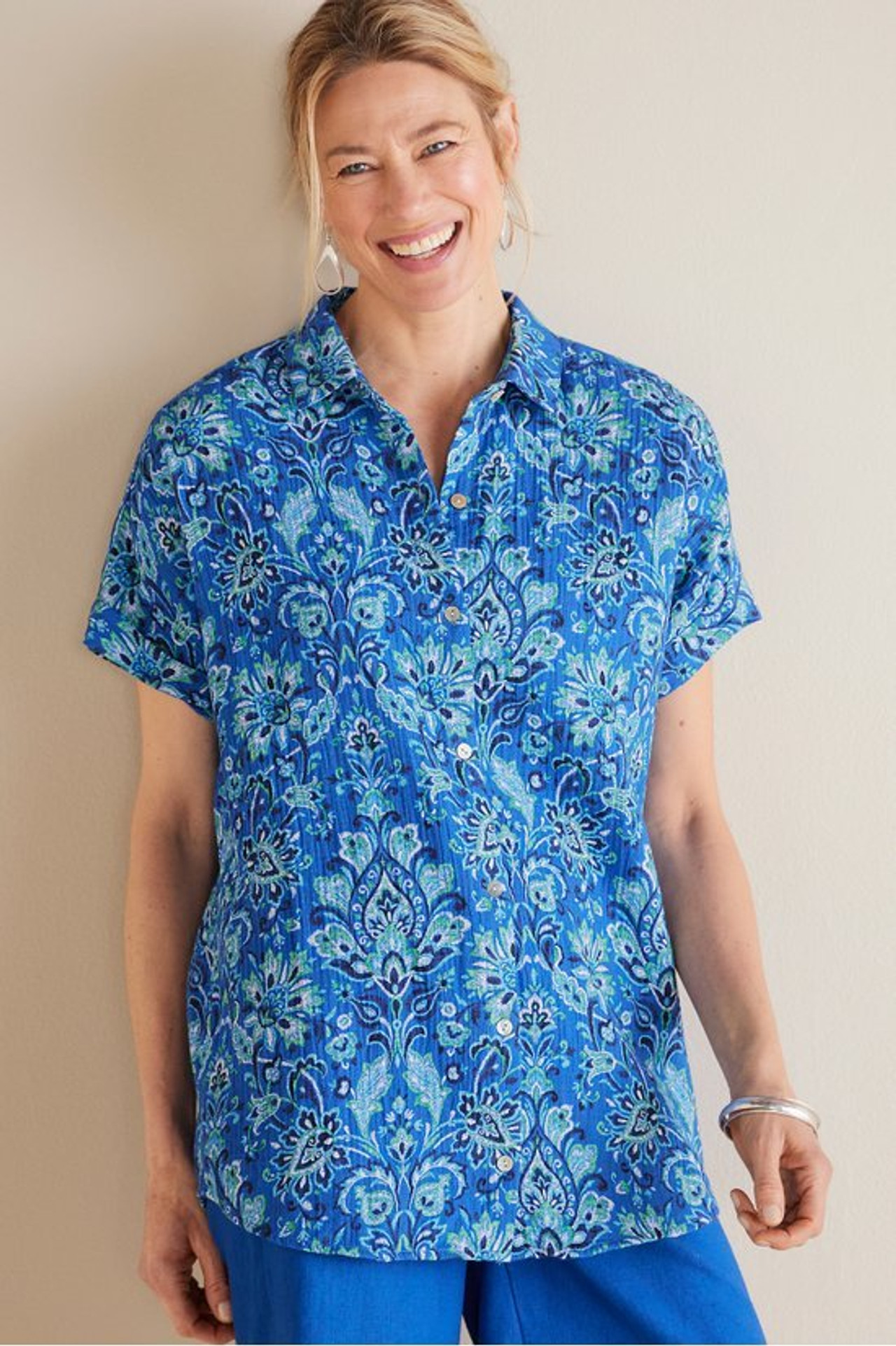 Je Veux Gauze Top - Soft Surroundings Outlet