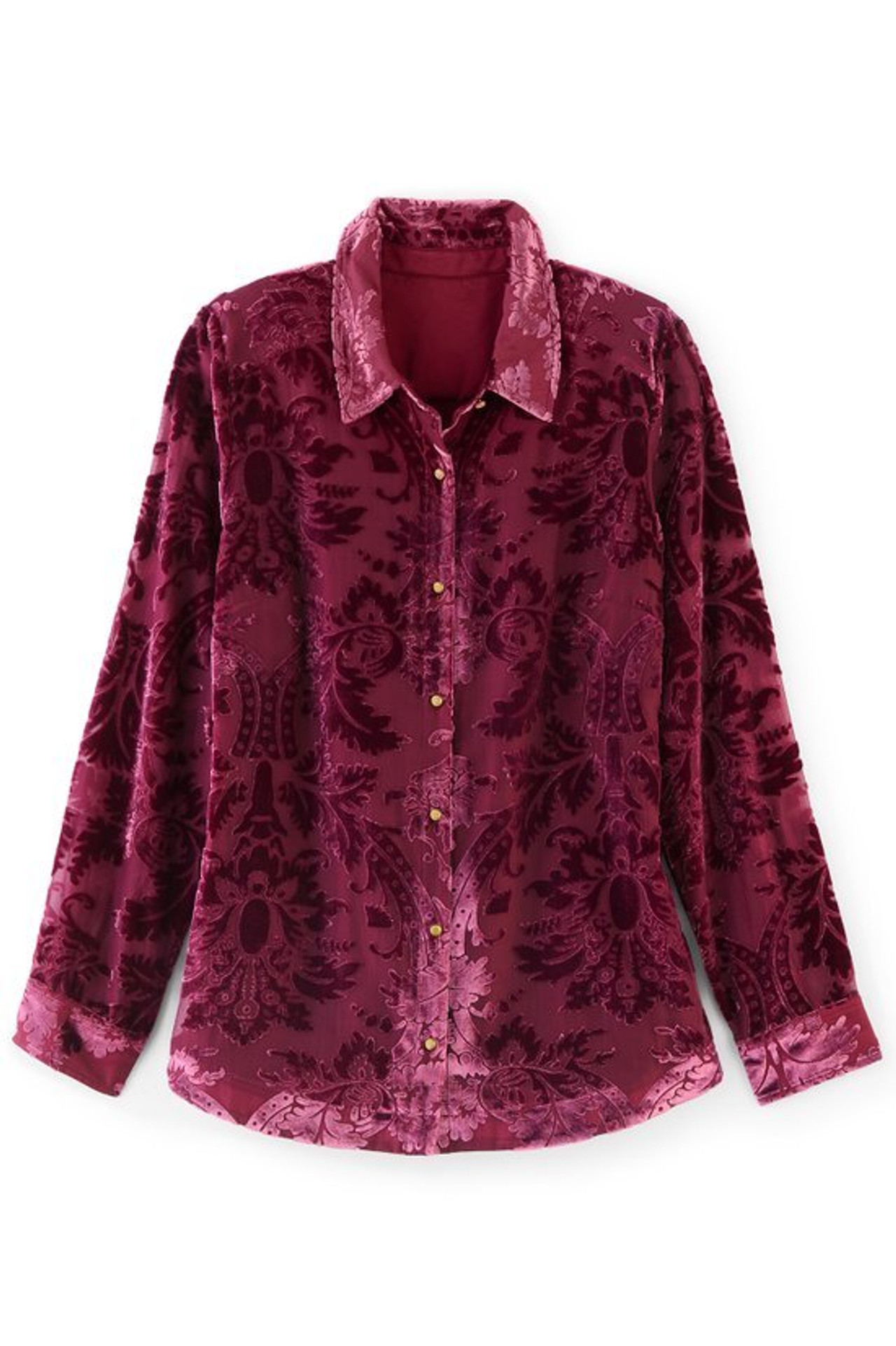 Floreat Velvet Shirt - Soft Surroundings Outlet