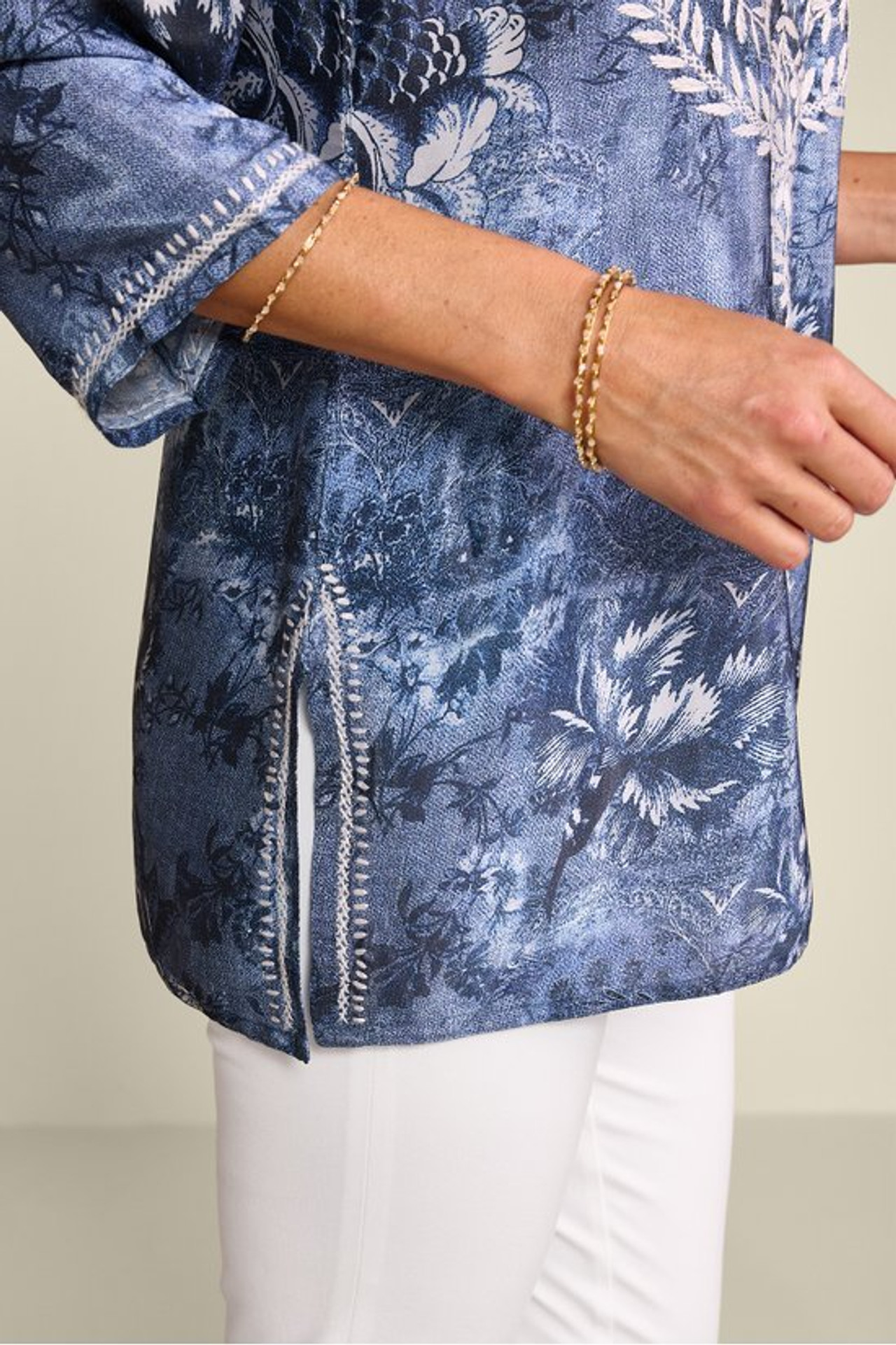 Silvia Embroidered Tunic - Soft Surroundings Outlet