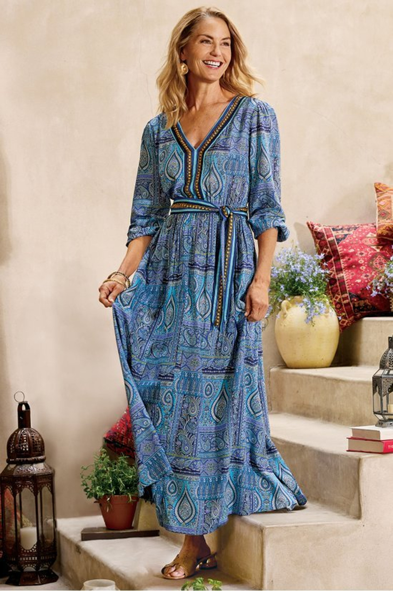 Eugenie Maxi Dress - Soft Surroundings Outlet