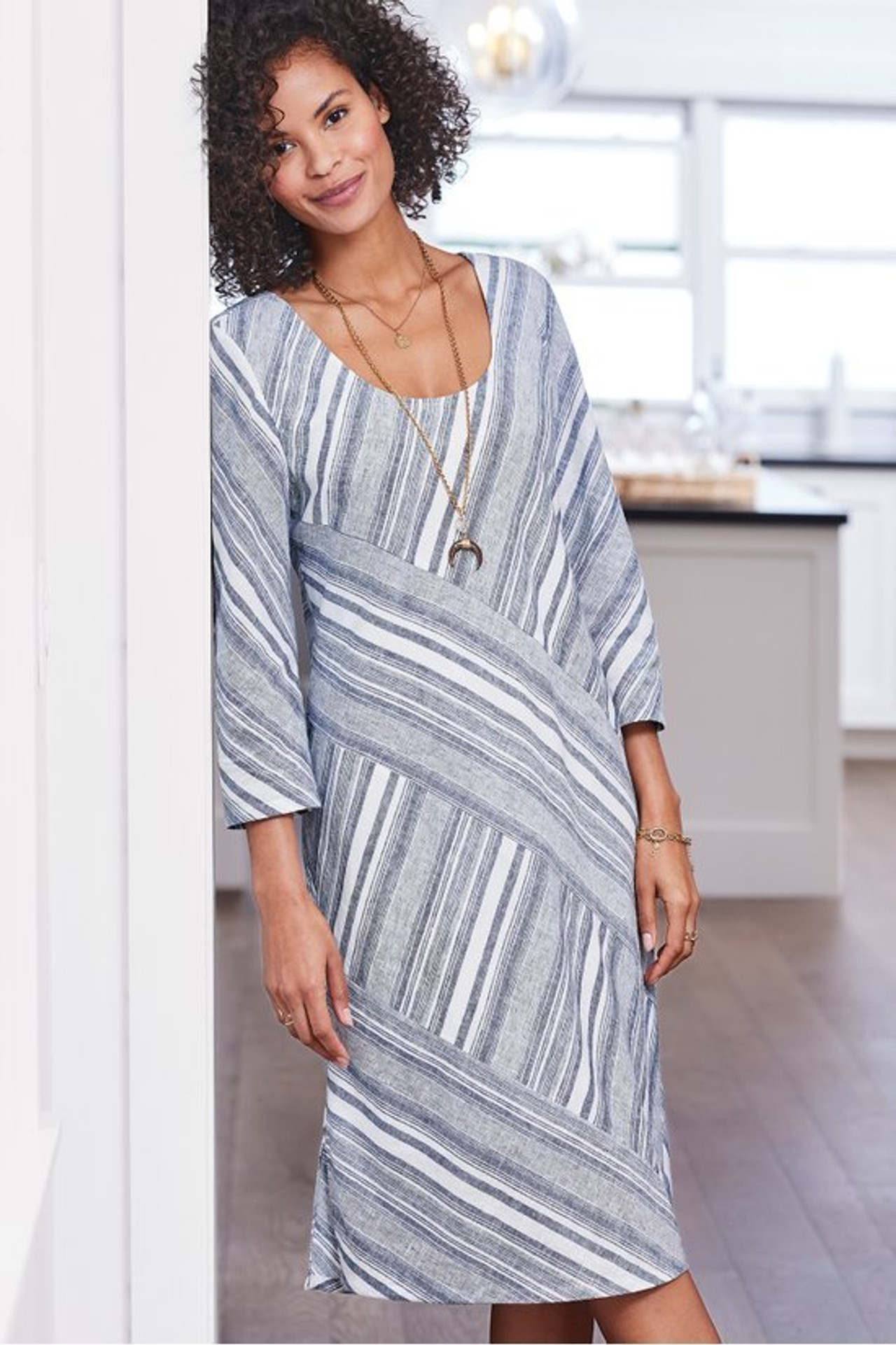 Sonya Linen Dress - Soft Surroundings Outlet