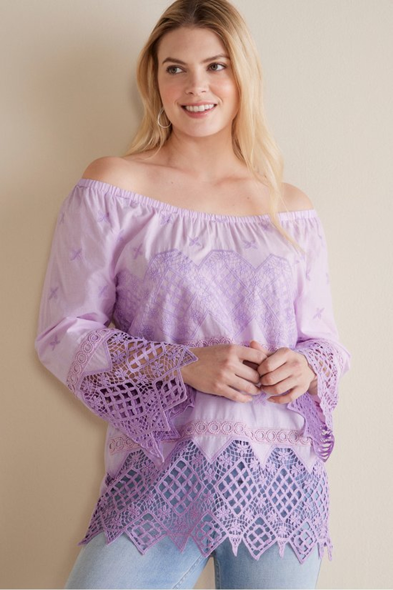 Pilar Off The Shoulder Top - Soft Surroundings Outlet