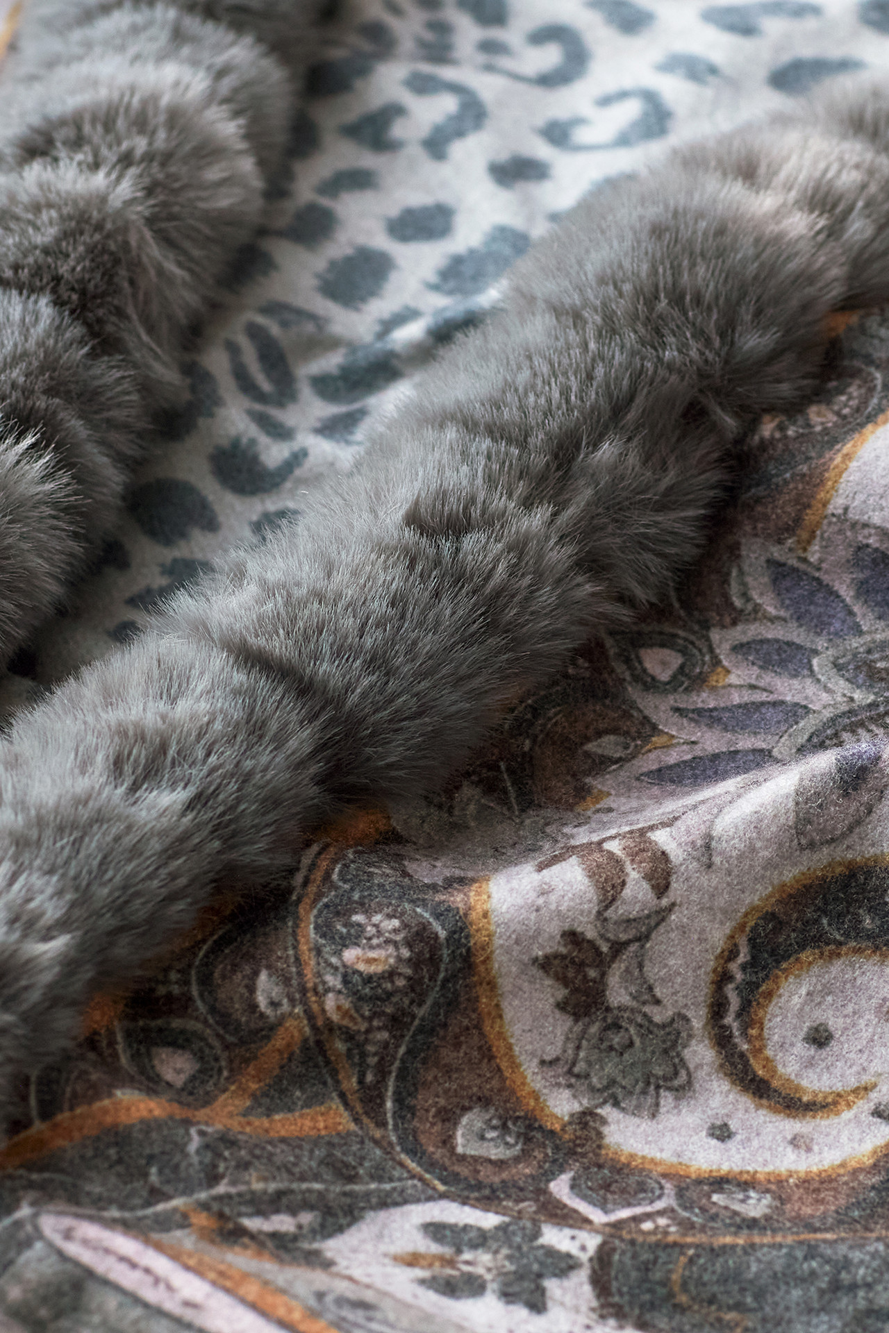 Katya Faux Fur Trim Wrap Scarf - Soft Surroundings Outlet