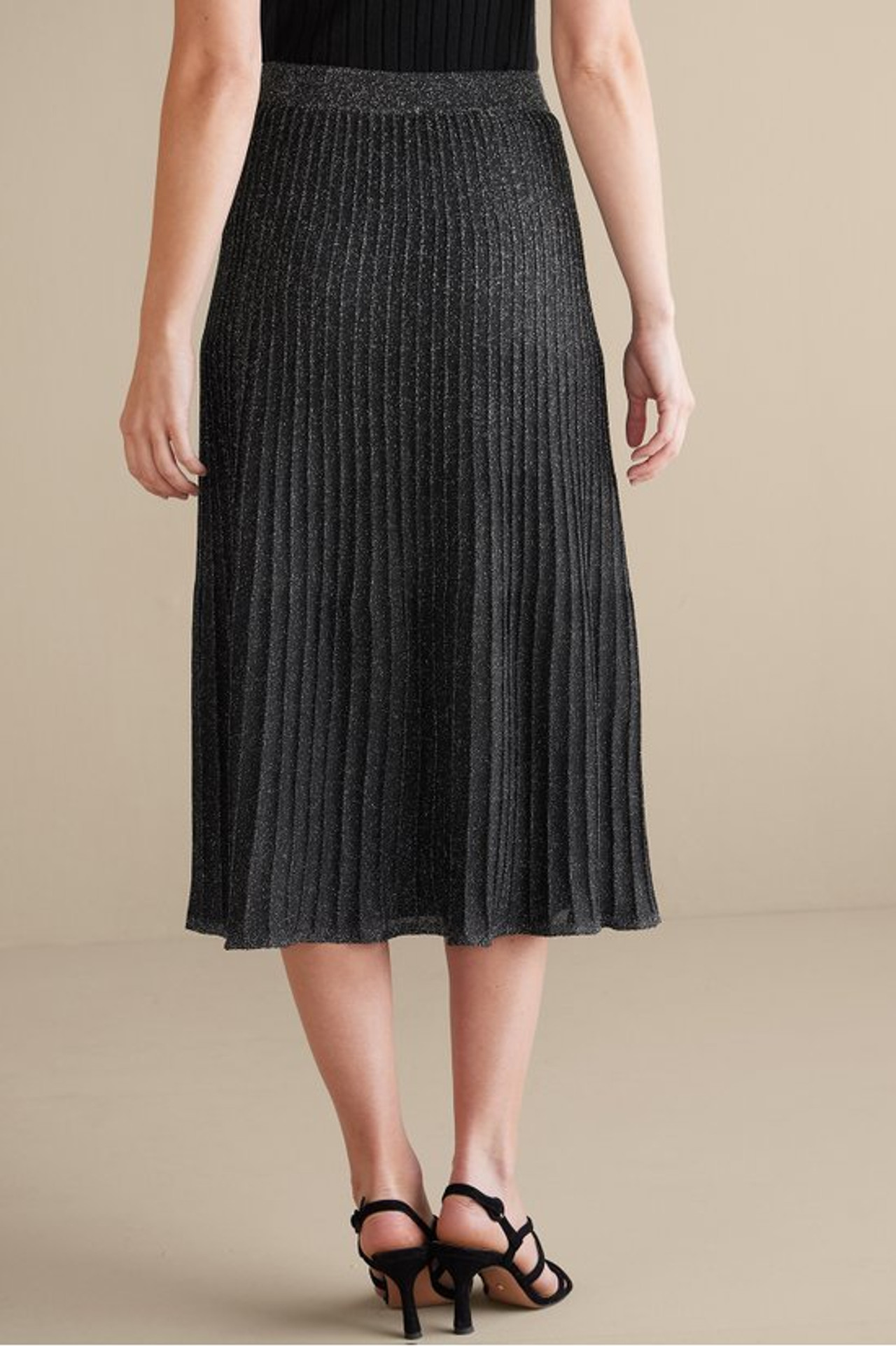 Nisha Knit Pleated Skirt - Soft Surroundings Outlet