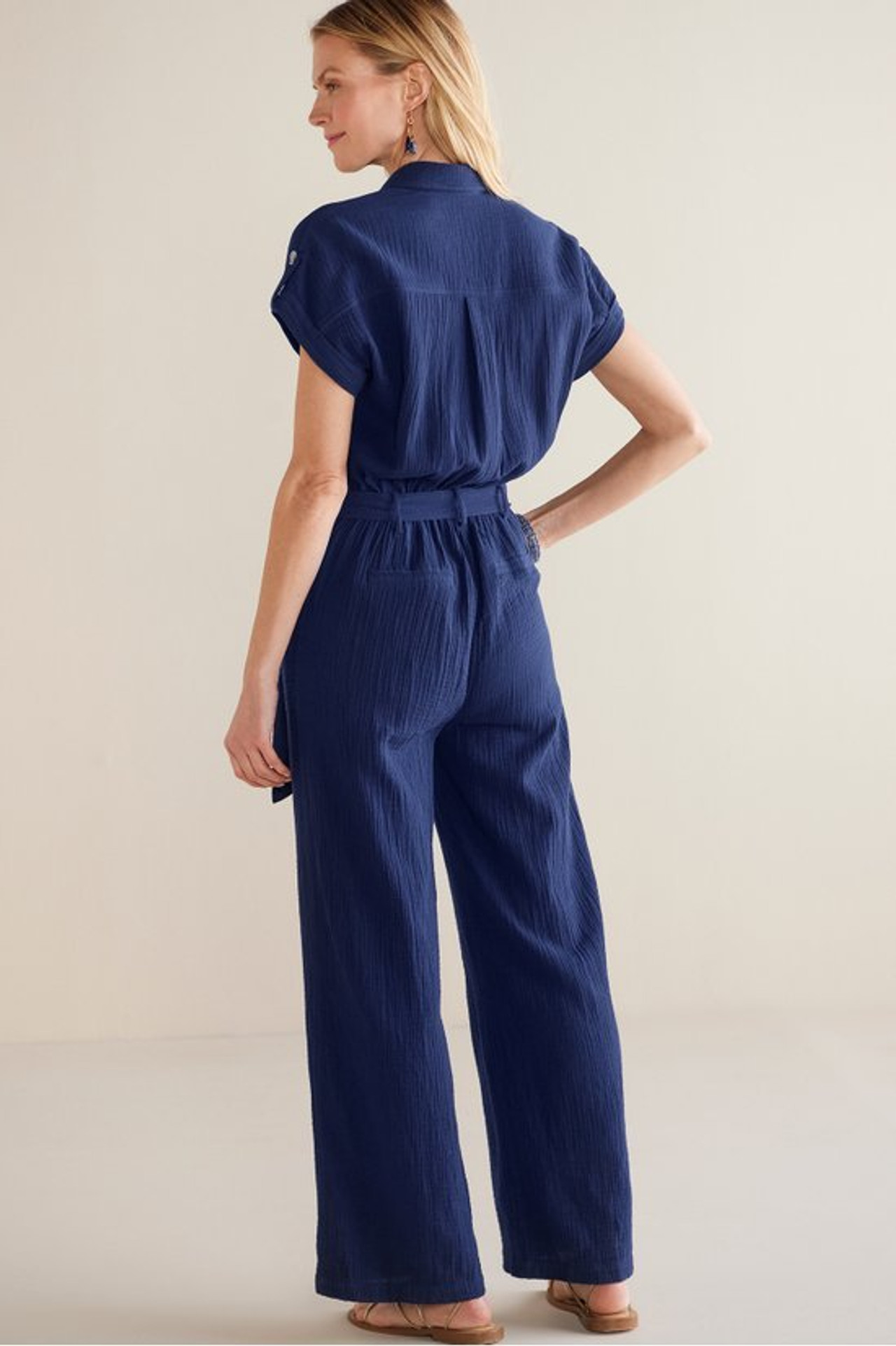 Natasha Gauze Jumpsuit - Soft Surroundings Outlet