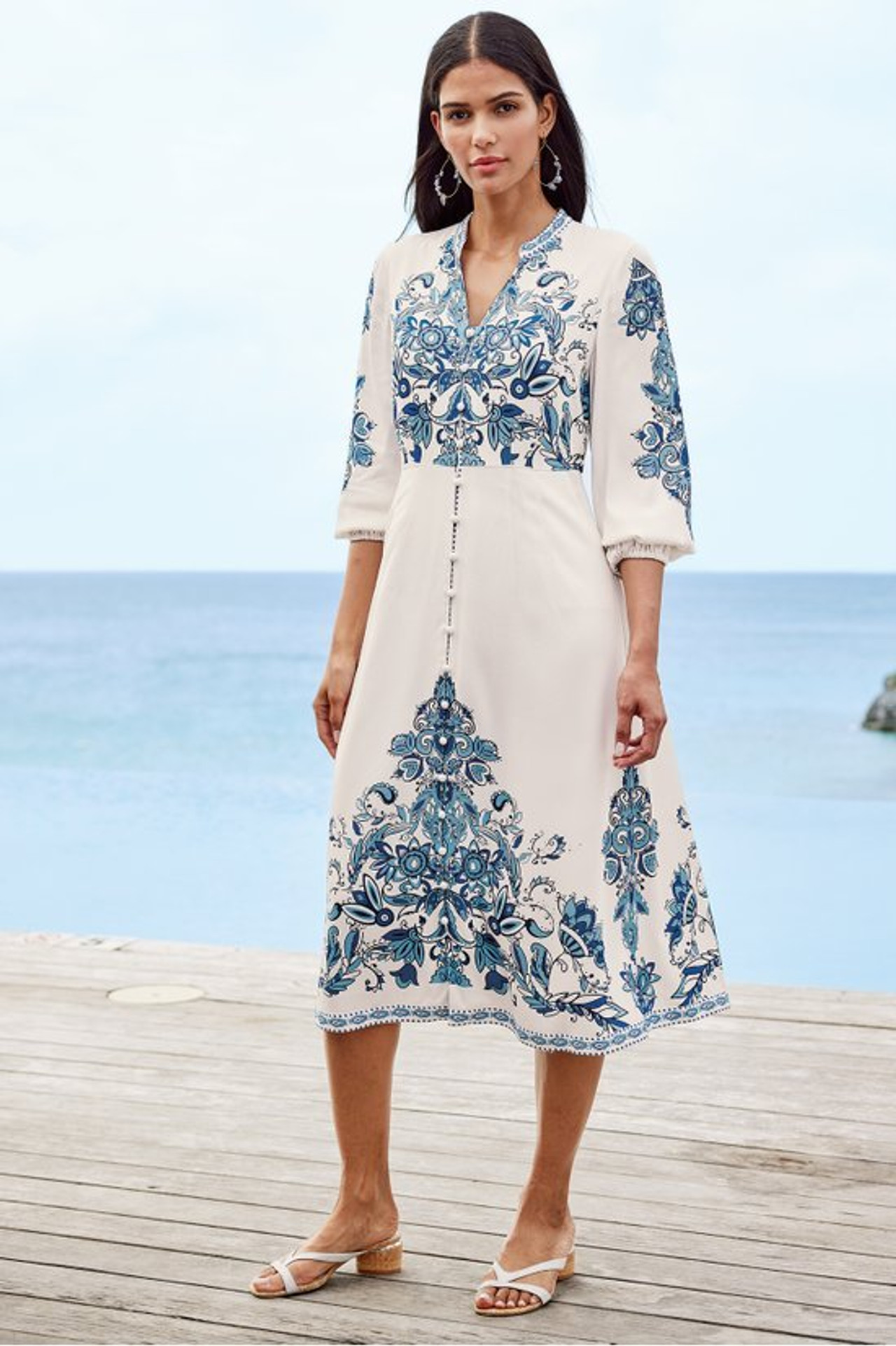 Louise Midi Dress - Soft Surroundings Outlet