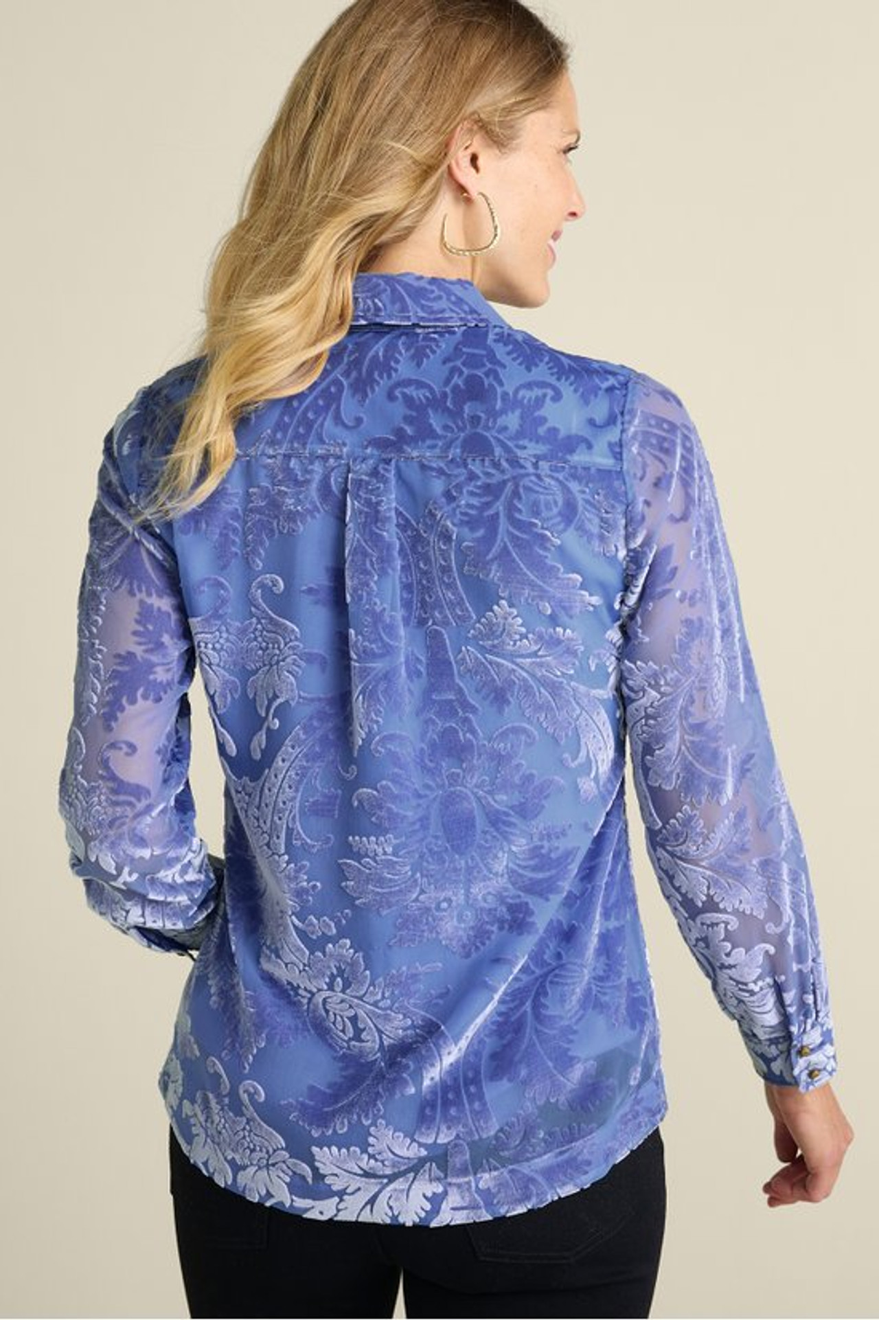 Floreat Velvet Shirt - Soft Surroundings Outlet