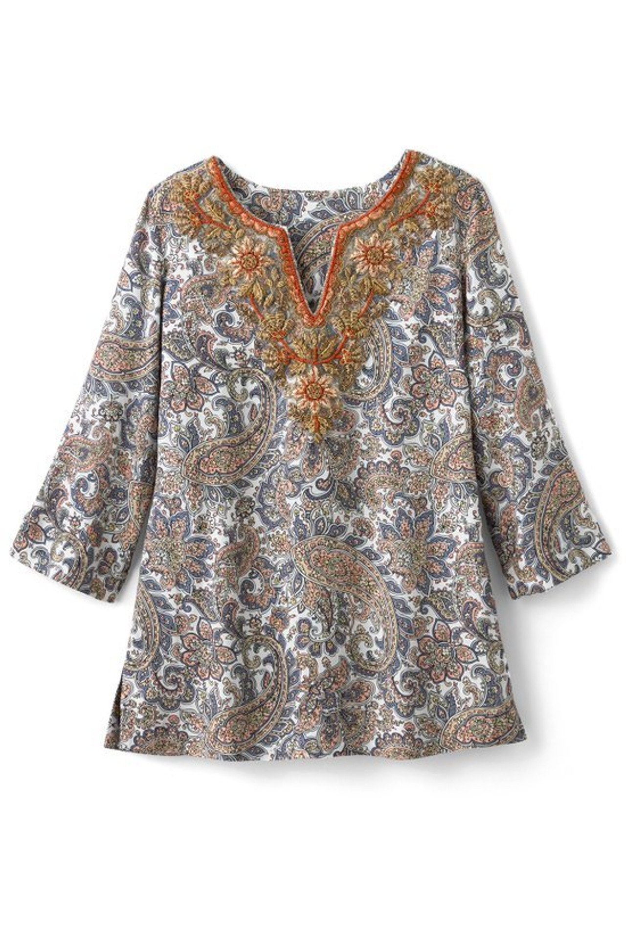 Kaimana Embellished Tunic - Soft Surroundings Outlet