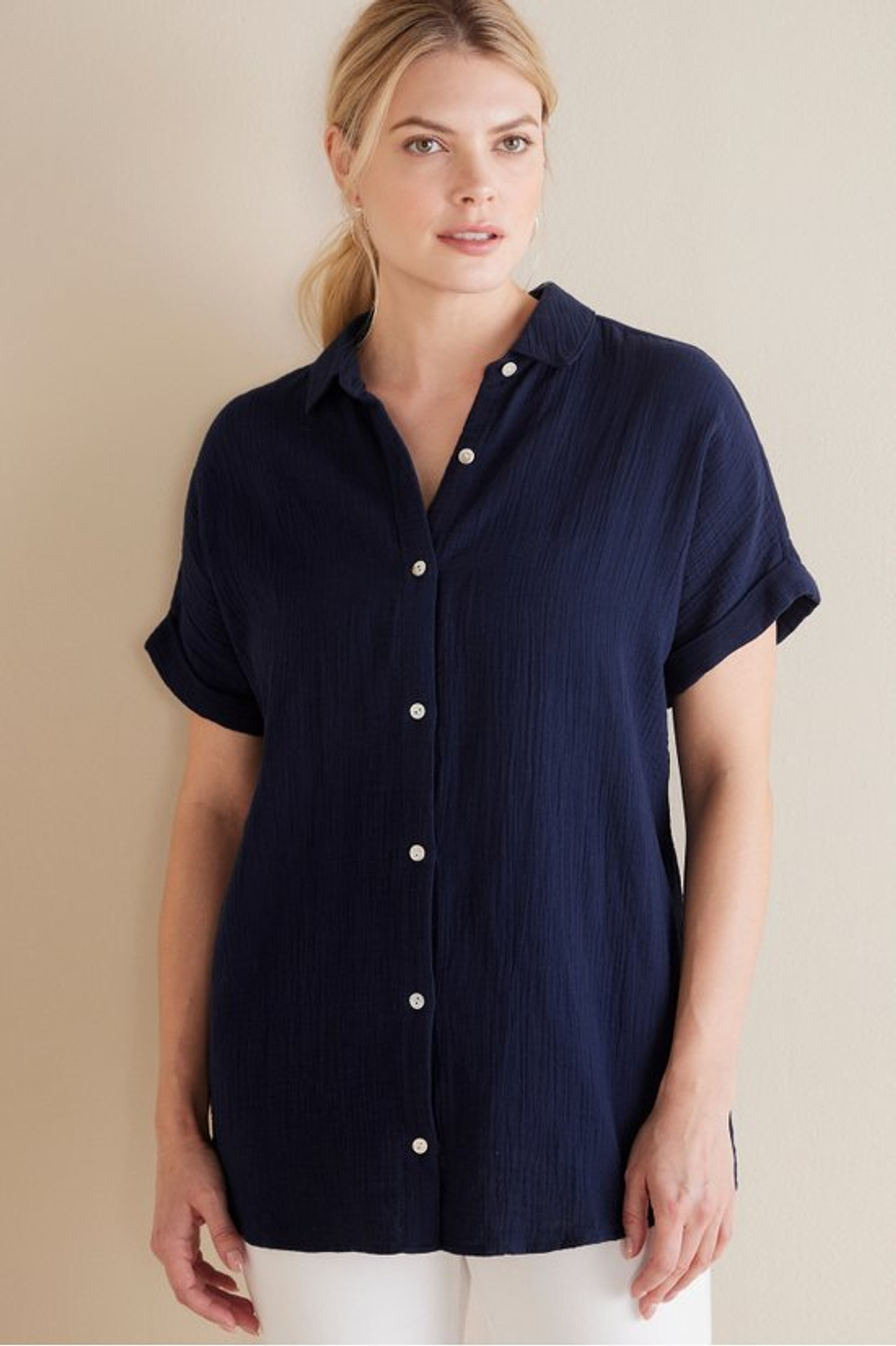 Je Veux Gauze Top - Soft Surroundings Outlet