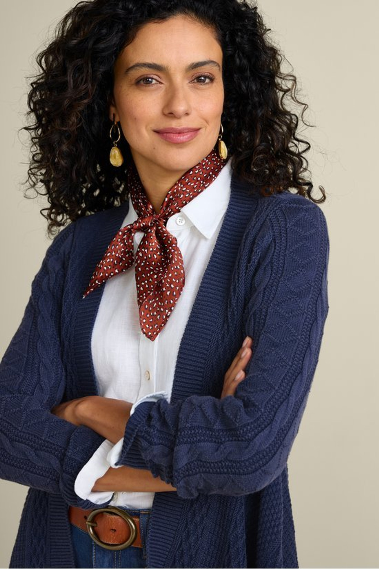 Minah Cable Knit Cardigan - Soft Surroundings Outlet