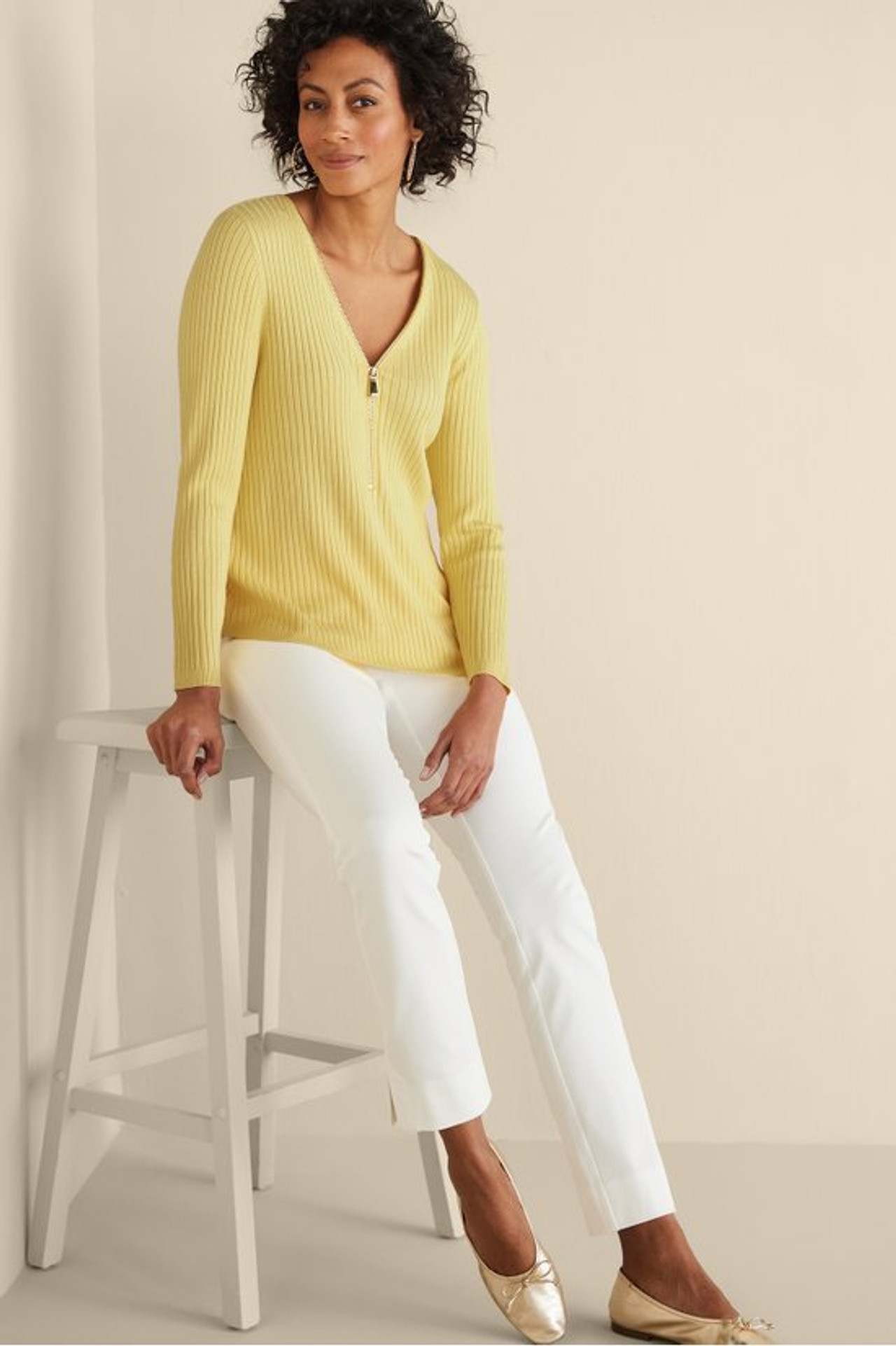 SoftEssential™ Ribbed Valentina Sweater - Soft Surroundings Outlet