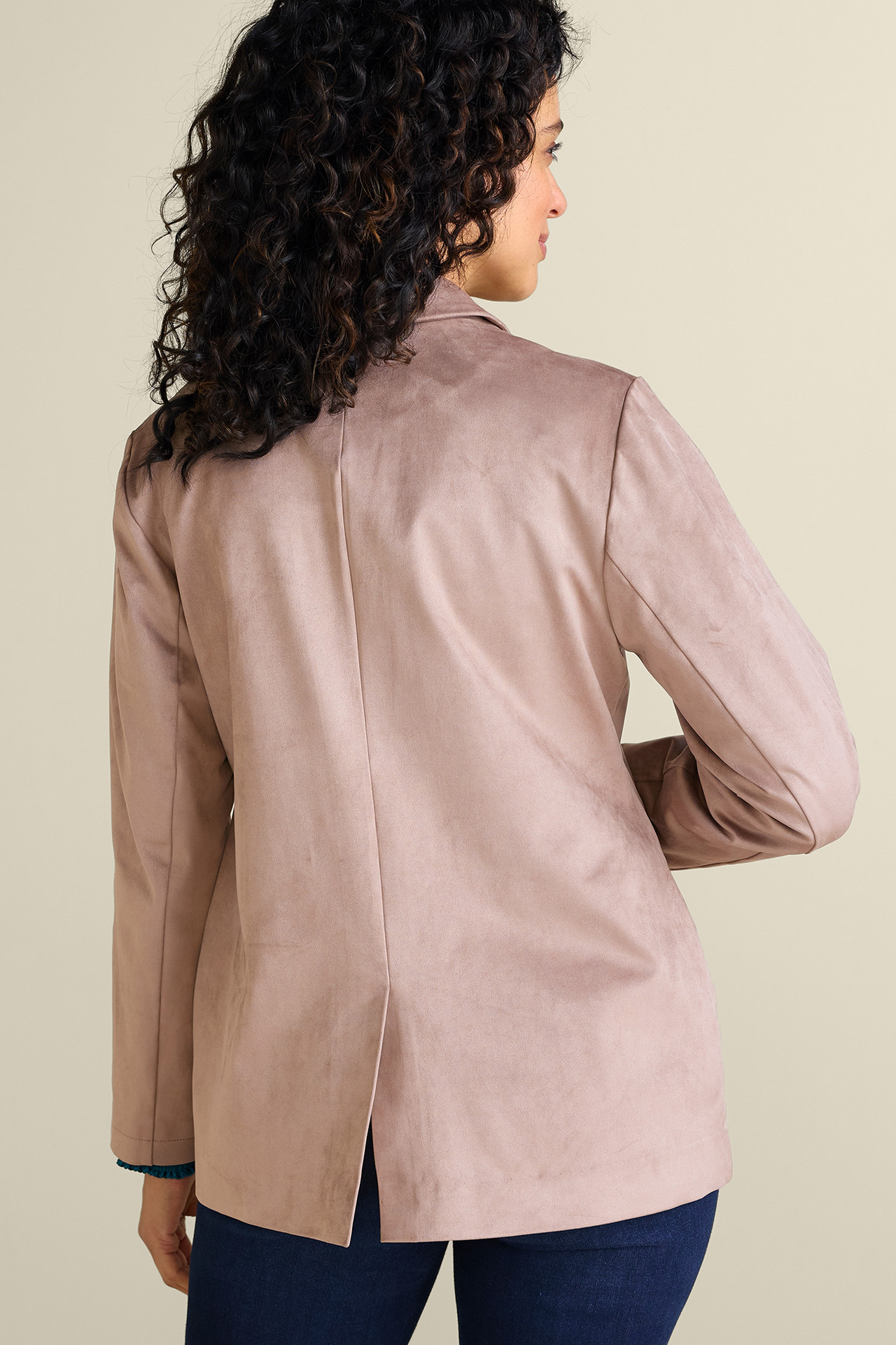 Breck Faux Suede Blazer - Soft Surroundings Outlet