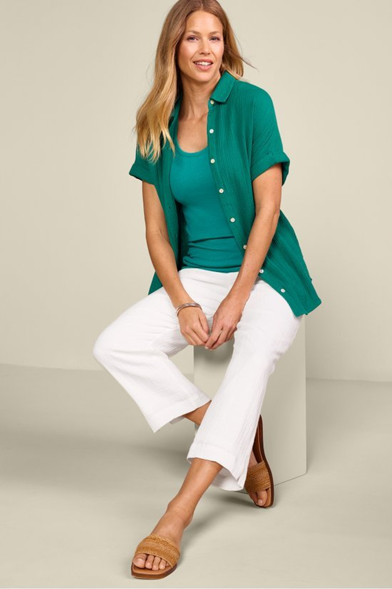 Je Veux Gauze Top - Soft Surroundings Outlet