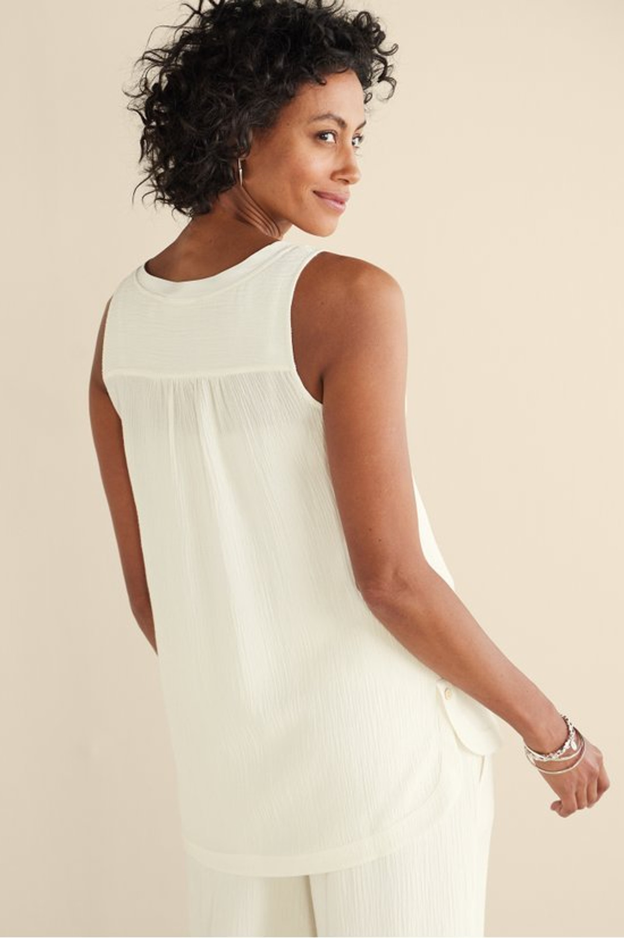 Oceo Gauze Tank - Soft Surroundings Outlet