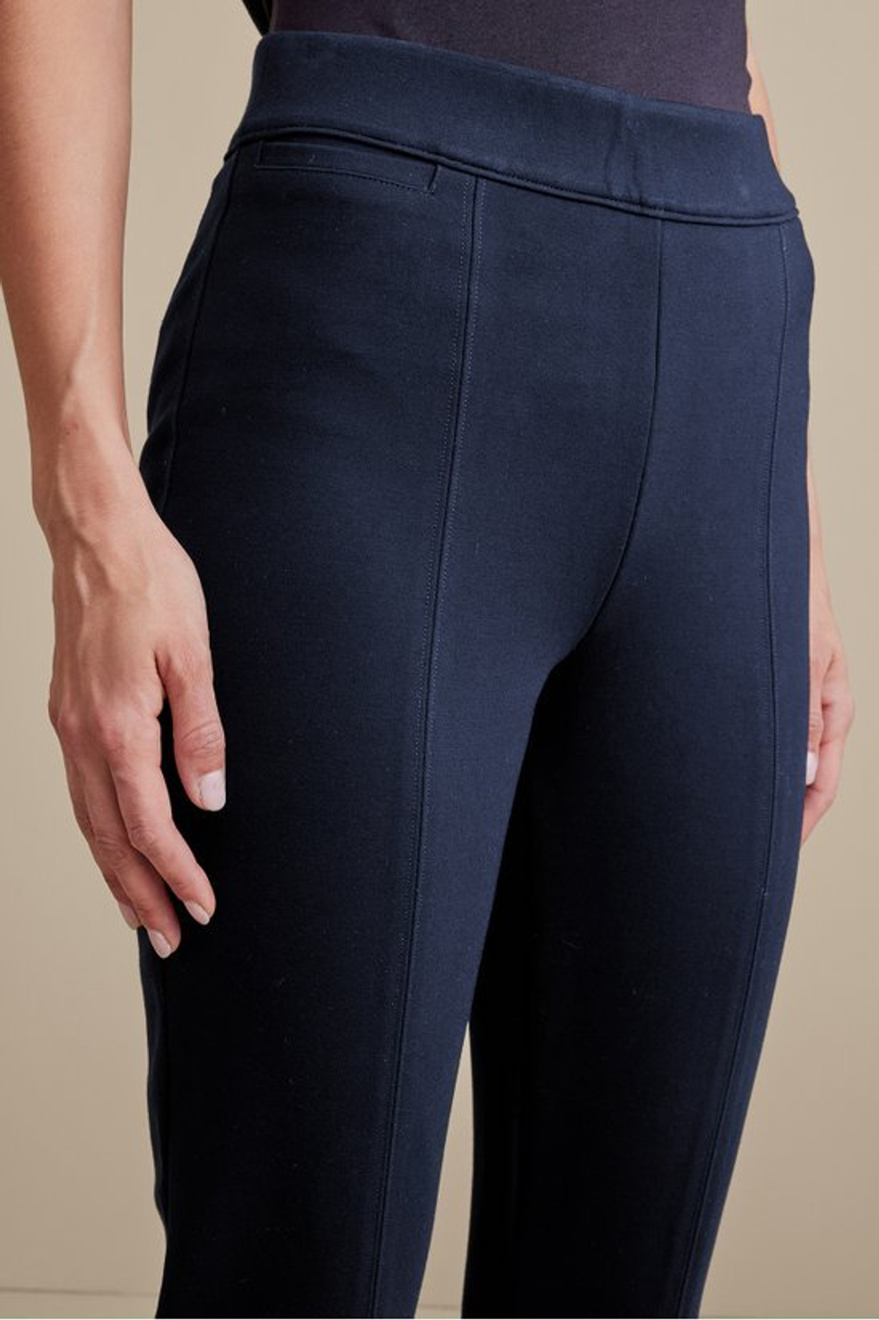 SoftEssential™ Ponte Slim Ankle Pants - Soft Surroundings Outlet