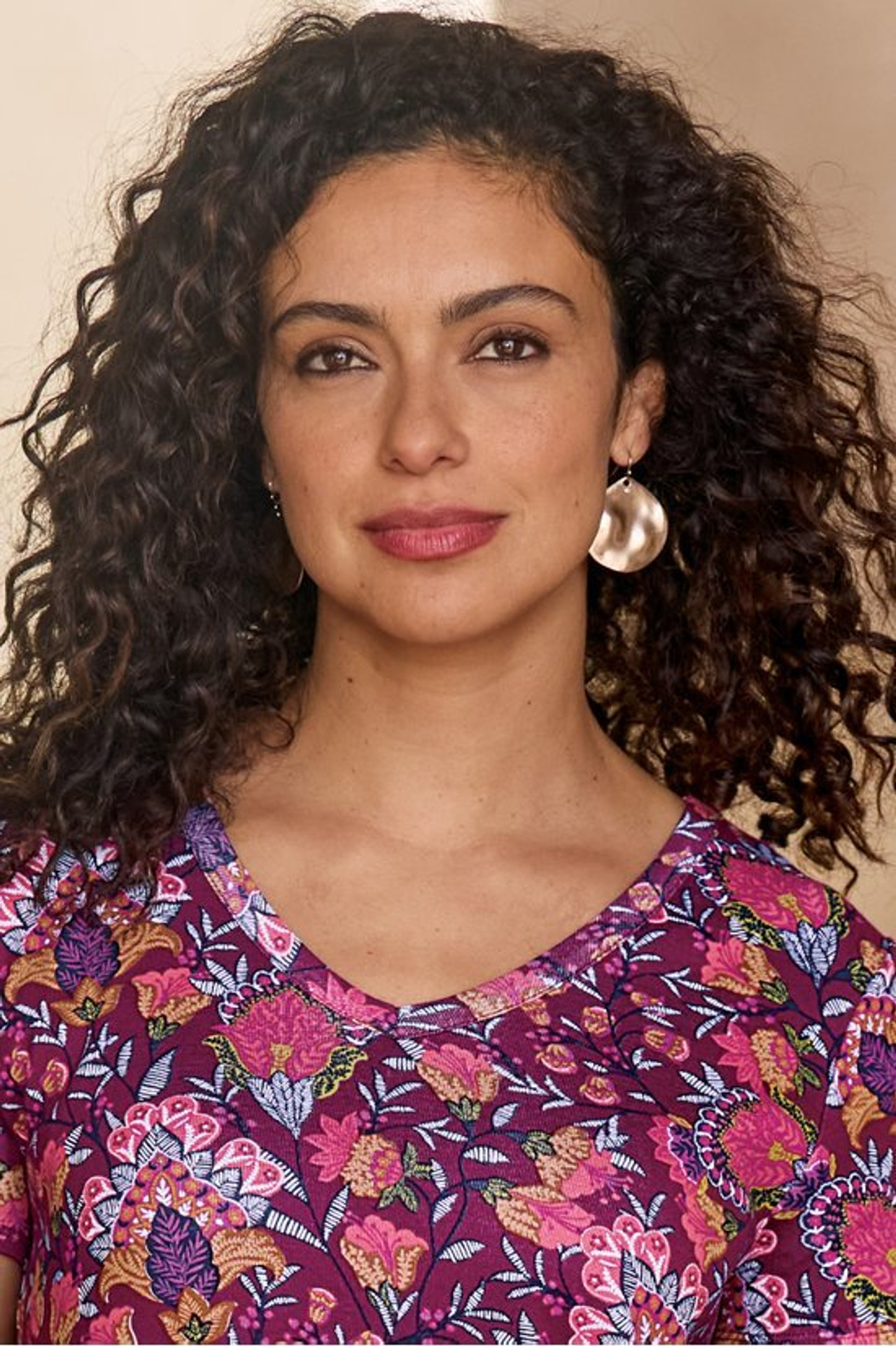 Meza Hammered Disc Earrings - Soft Surroundings Outlet