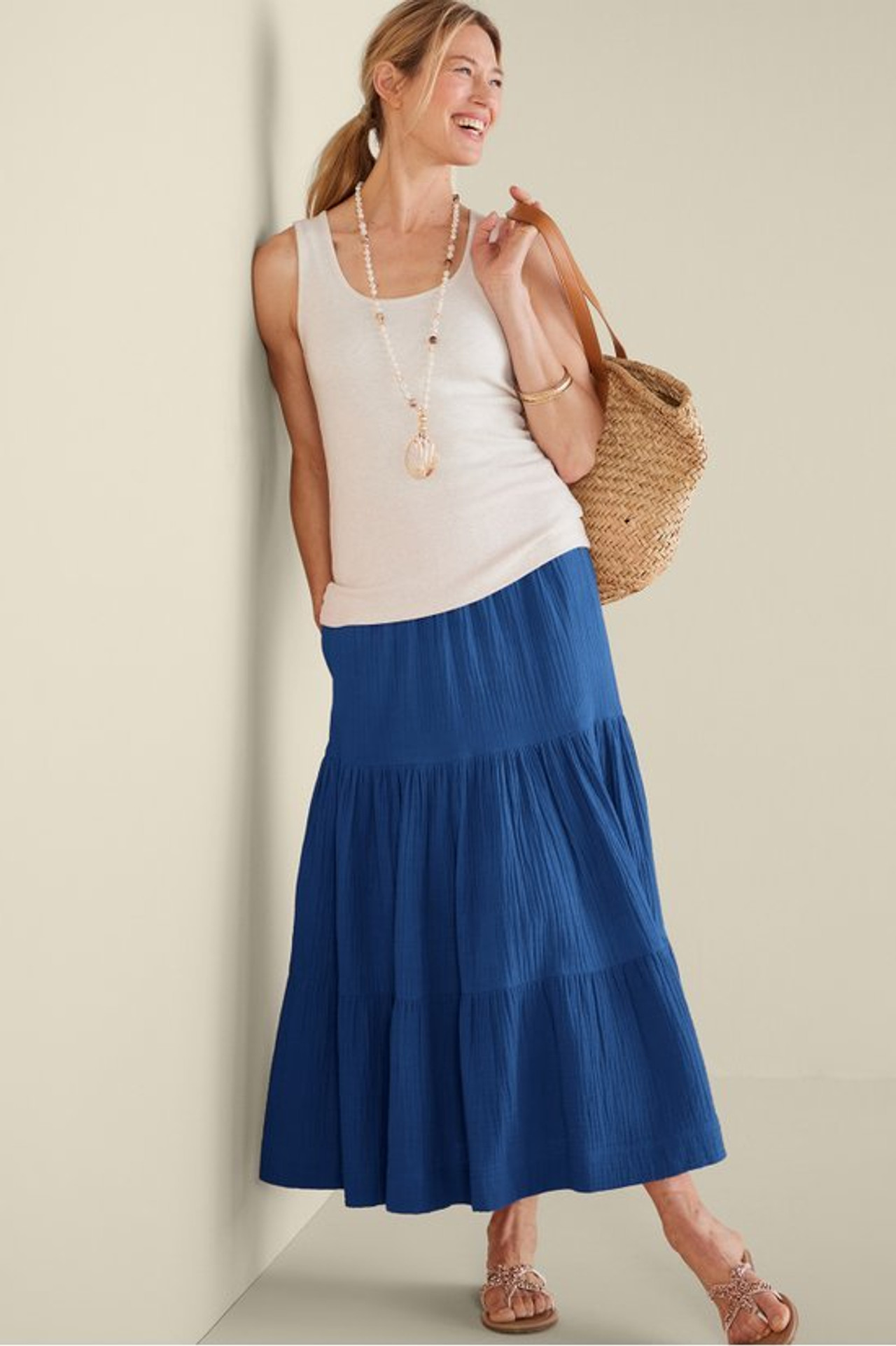 Ruari Gauze Maxi Skirt - Soft Surroundings Outlet