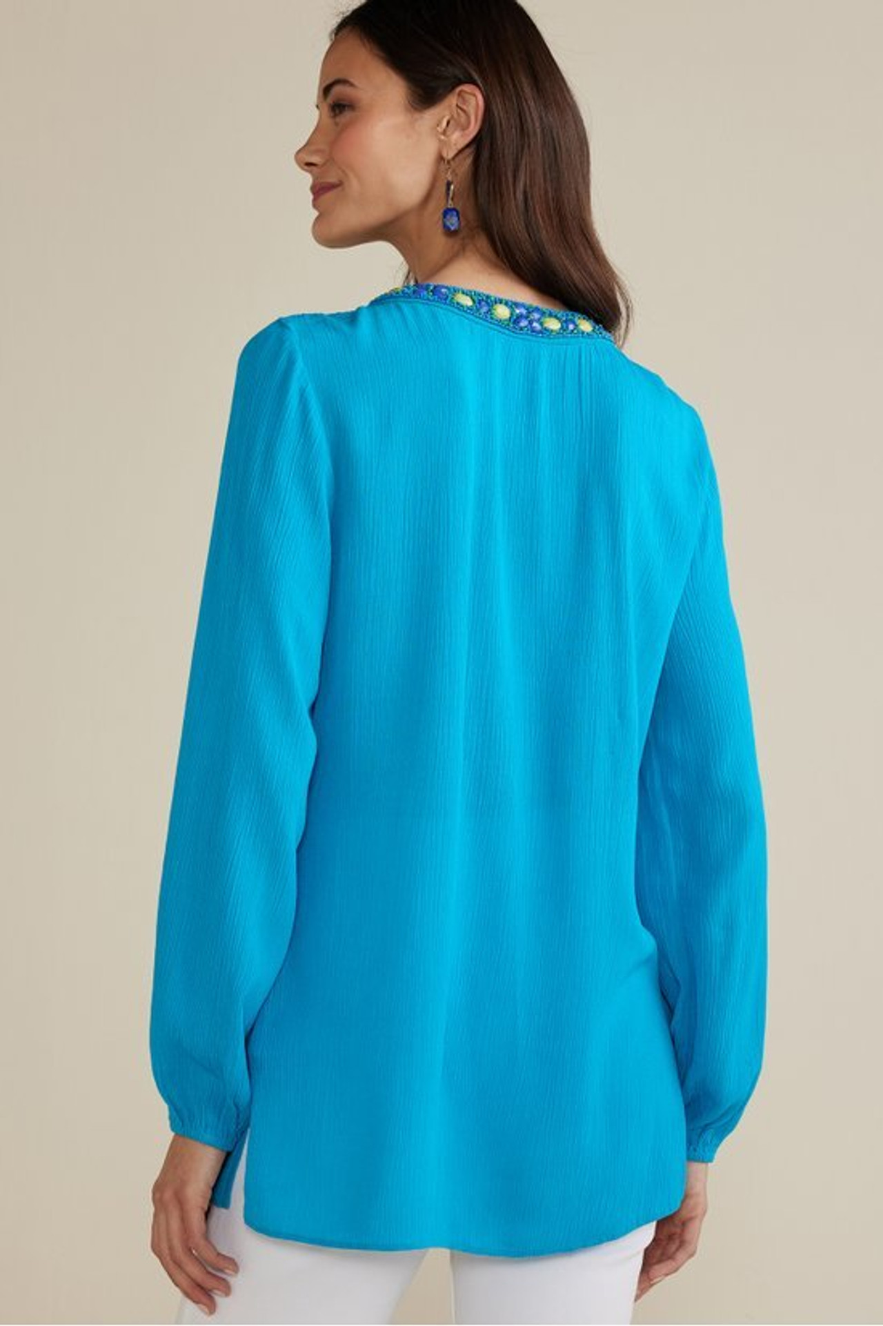 Nellie Gauze Tunic - Soft Surroundings Outlet